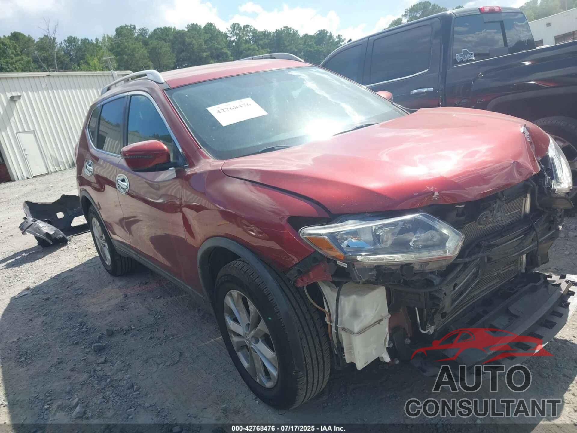 NISSAN ROGUE 2016 - KNMAT2MV7GP678579