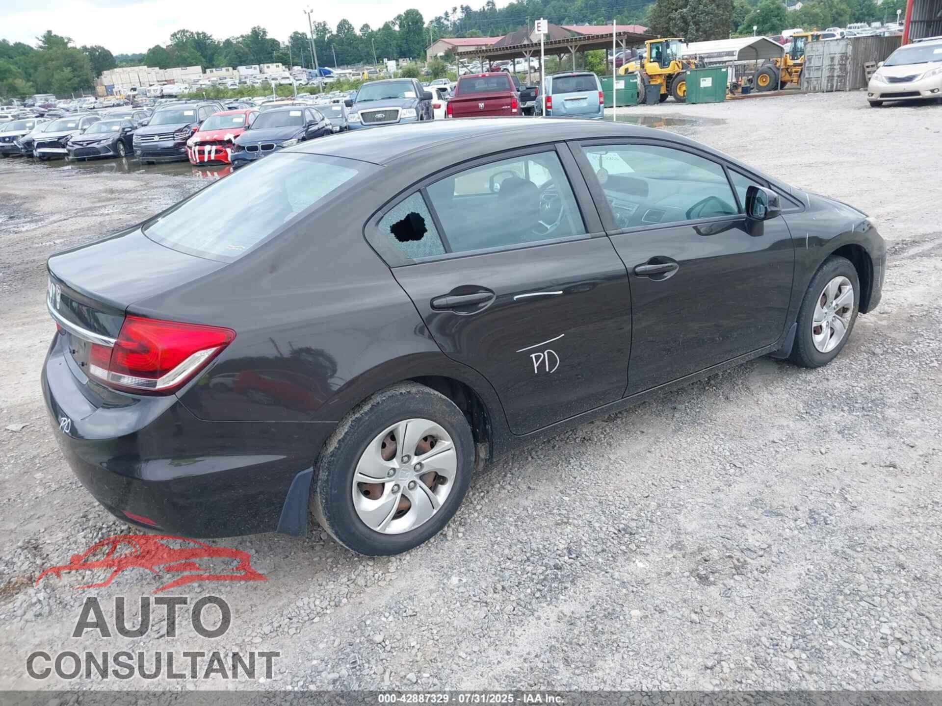 HONDA CIVIC 2013 - 2HGFB2F58DH569295