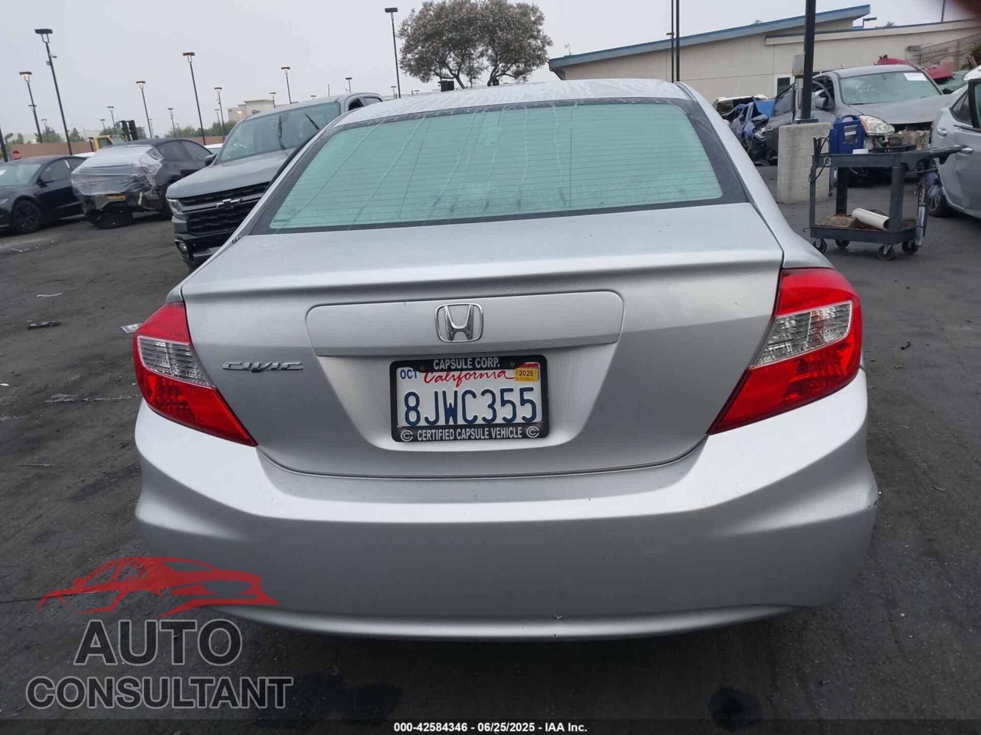 HONDA CIVIC 2012 - 2HGFB2F86CH309700