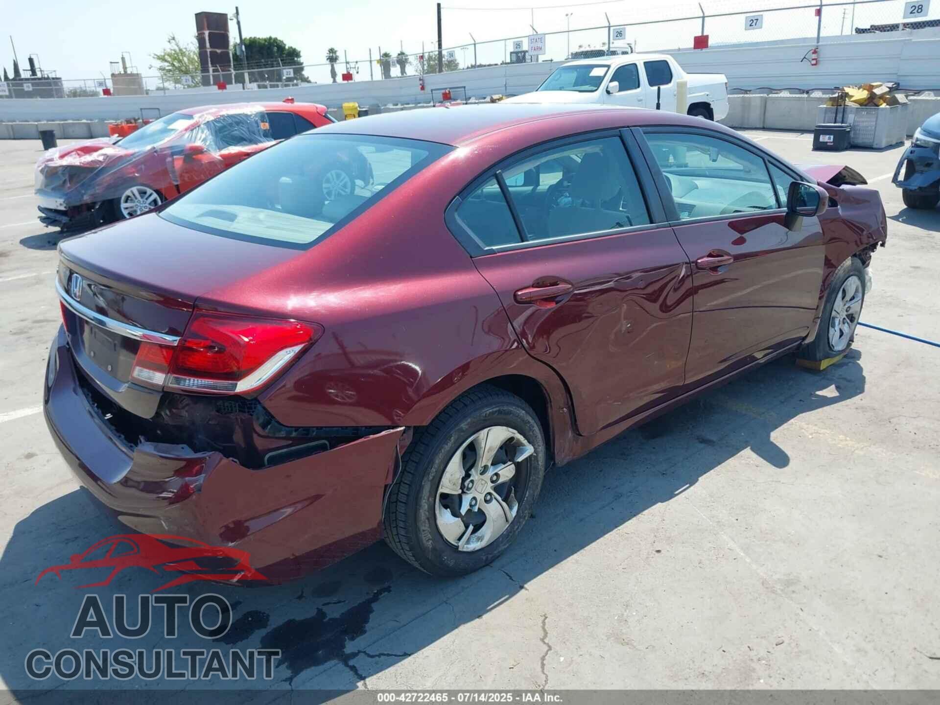 HONDA CIVIC 2015 - 19XFB2F52FE708012