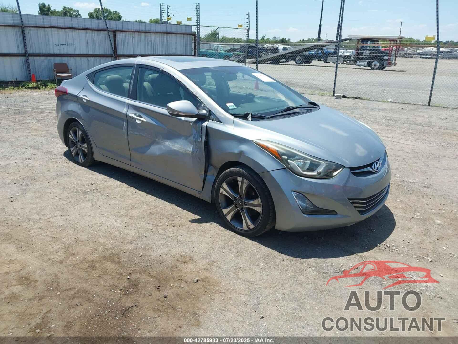 HYUNDAI ELANTRA 2014 - KMHDH4AH7EU173855