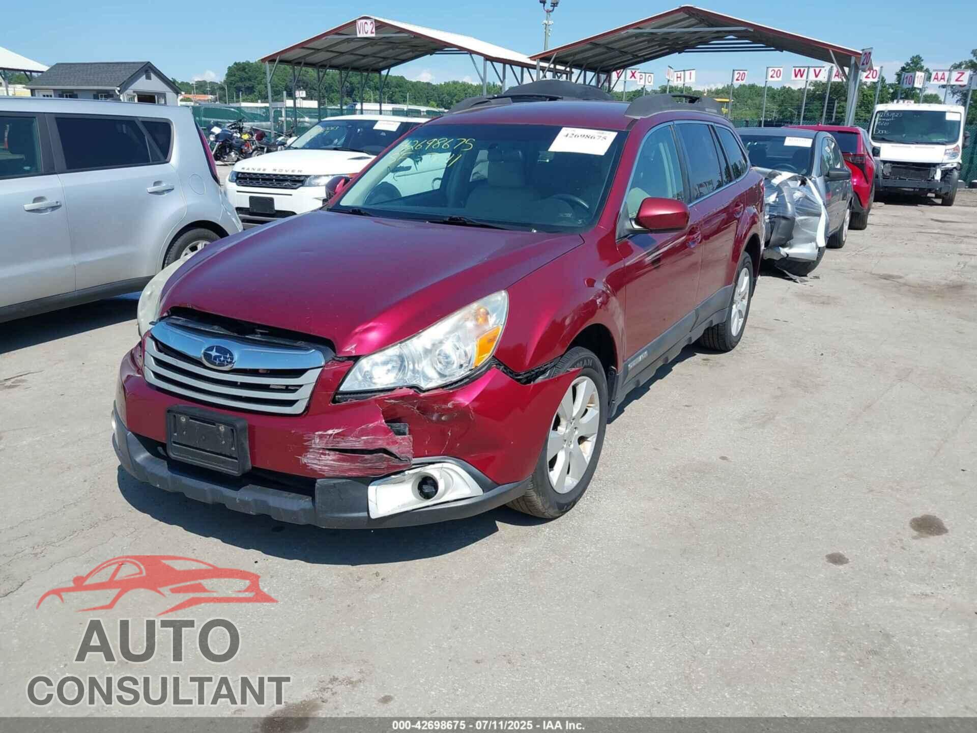 SUBARU OUTBACK 2011 - 4S4BRBCC7B3321871