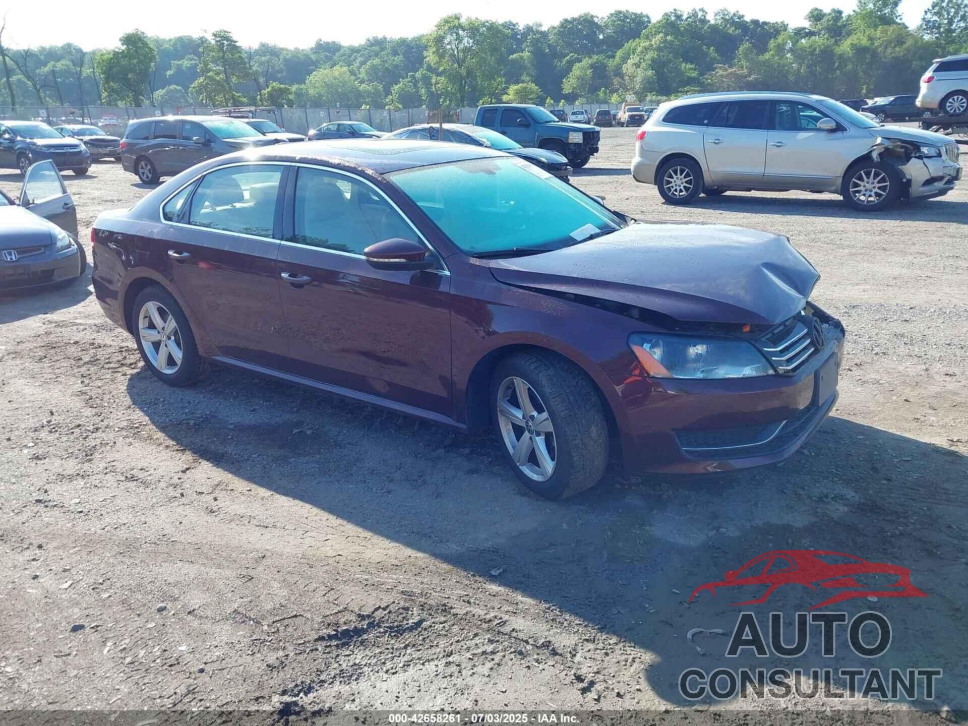 VOLKSWAGEN PASSAT 2012 - 1VWBP7A37CC092066
