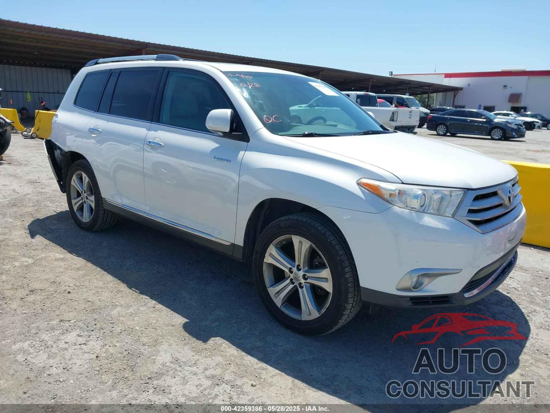 TOYOTA HIGHLANDER 2011 - 5TDDK3EH5BS063462