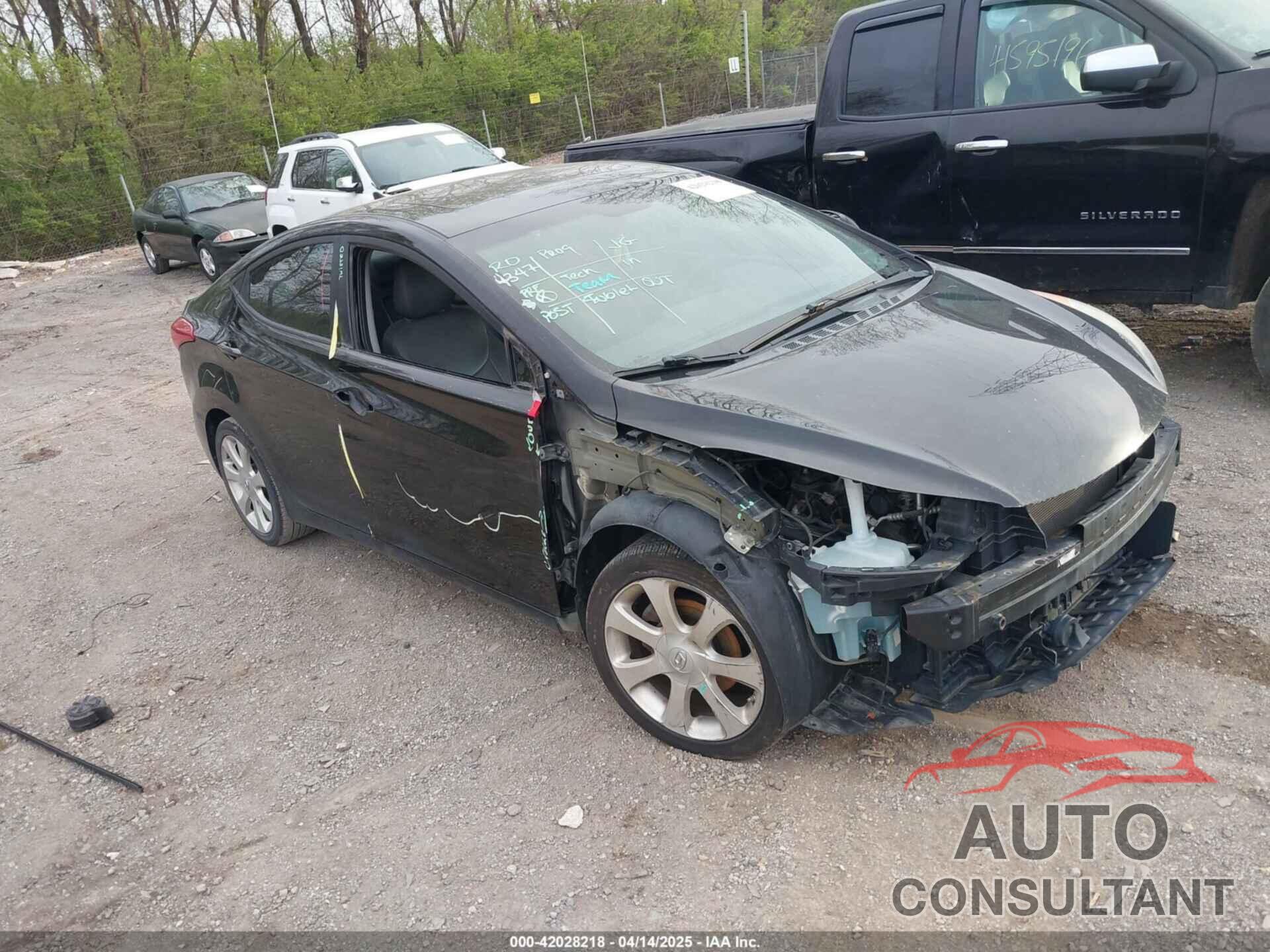 HYUNDAI ELANTRA 2012 - 5NPDH4AE1CH107268