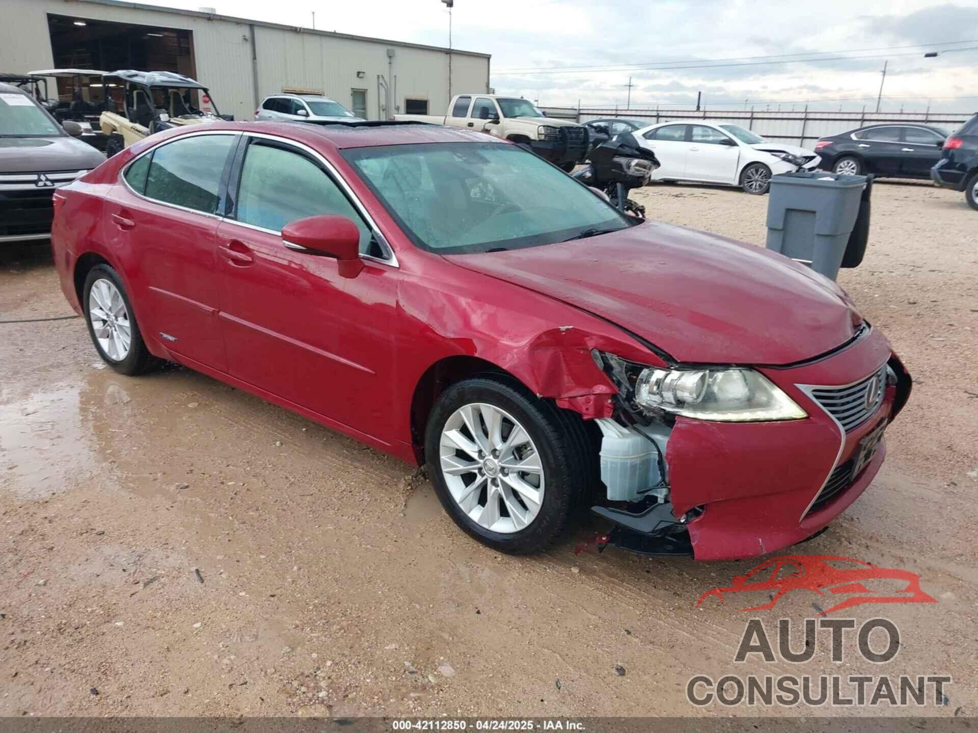 LEXUS ES 300H 2013 - JTHBW1GG7D2024448