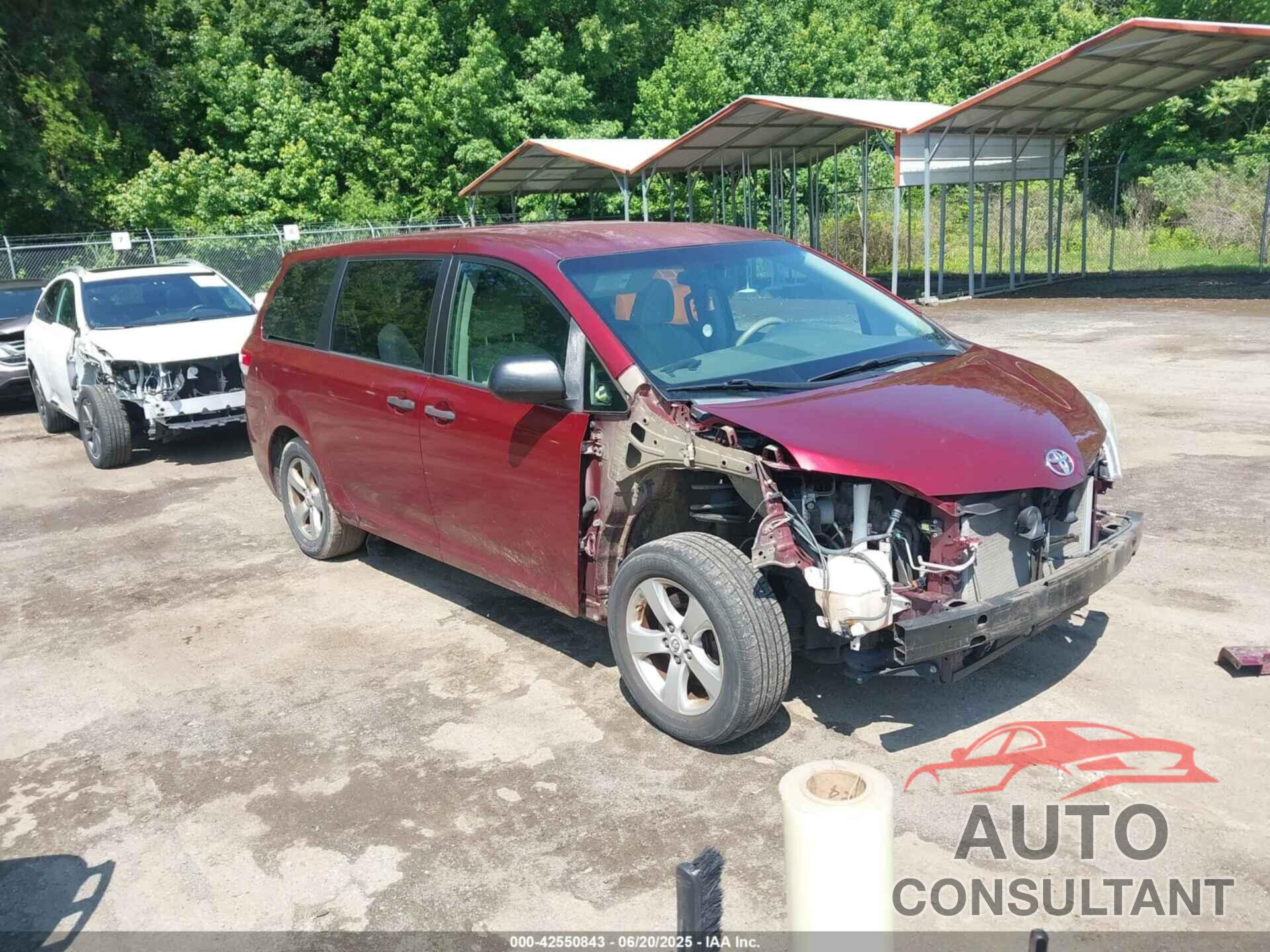 TOYOTA SIENNA 2012 - 5TDZK3DC2CS193258
