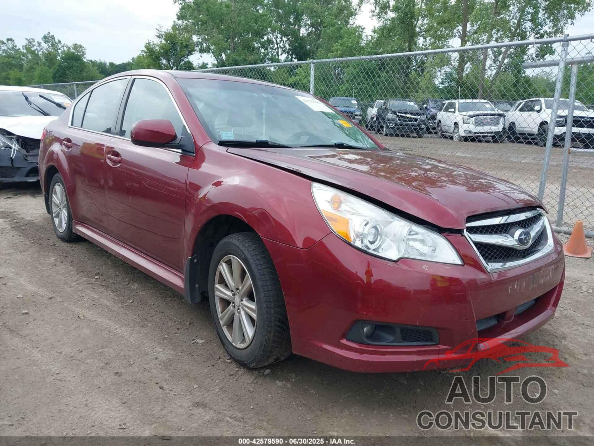 SUBARU LEGACY 2012 - 4S3BMBF60C3015413