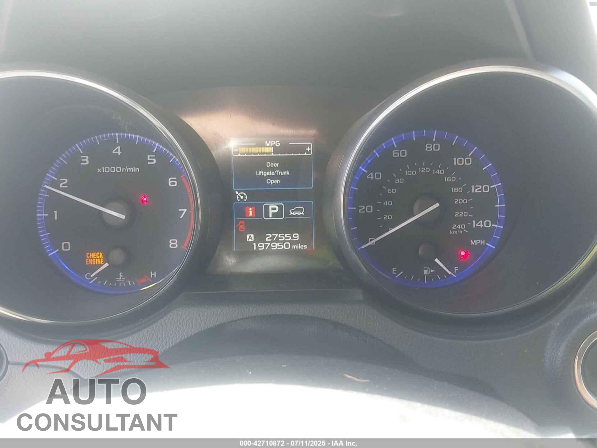 SUBARU OUTBACK 2015 - 4S4BSBLC8F3214127