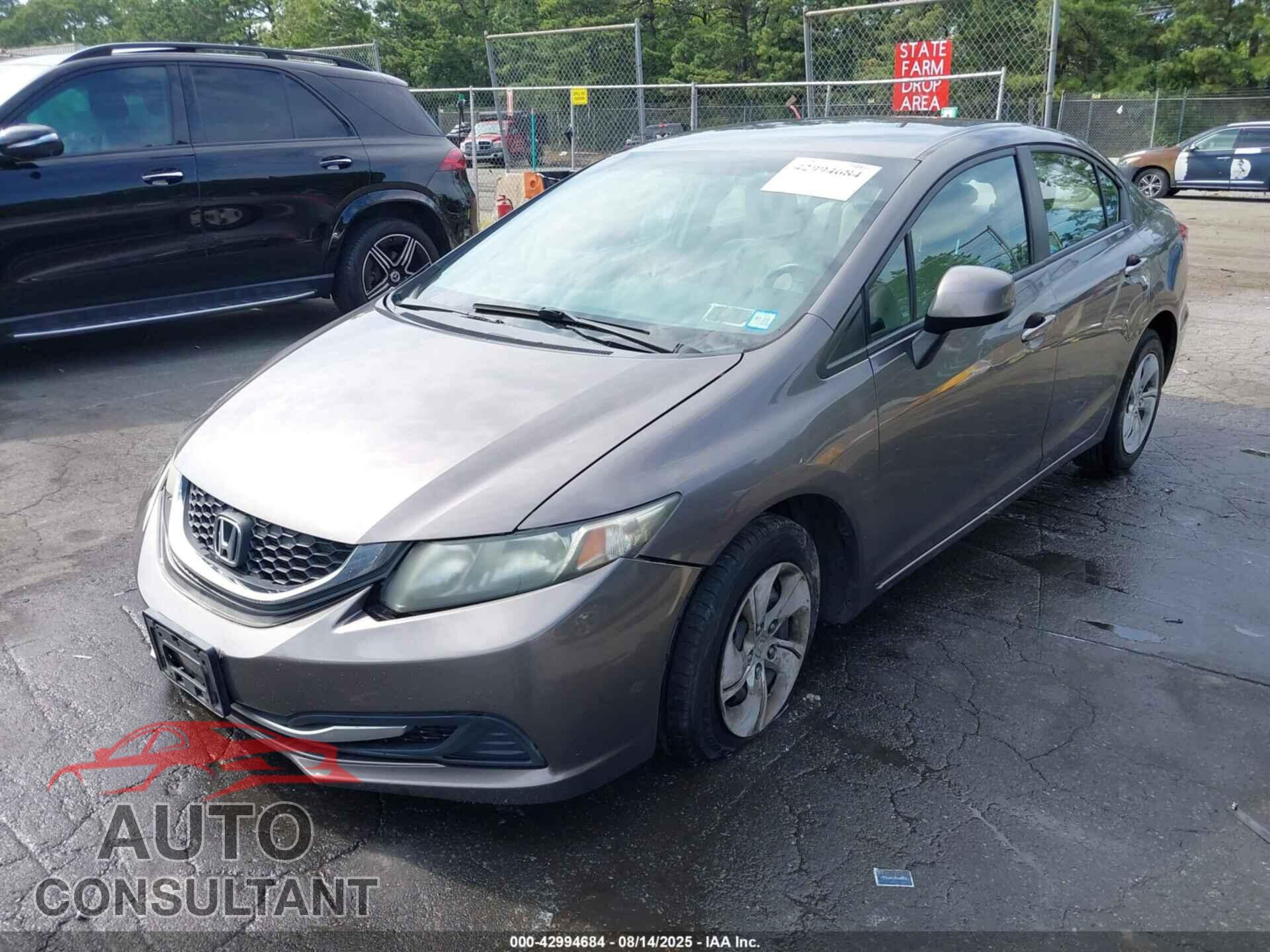HONDA CIVIC 2013 - 19XFB2F59DE226506