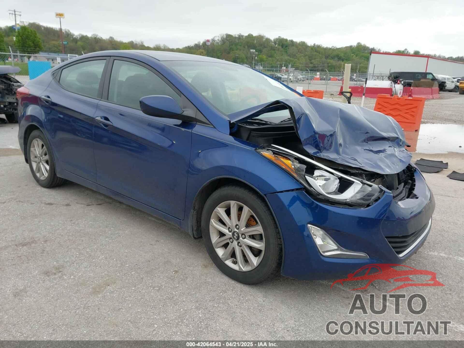 HYUNDAI ELANTRA 2015 - 5NPDH4AE8FH593503