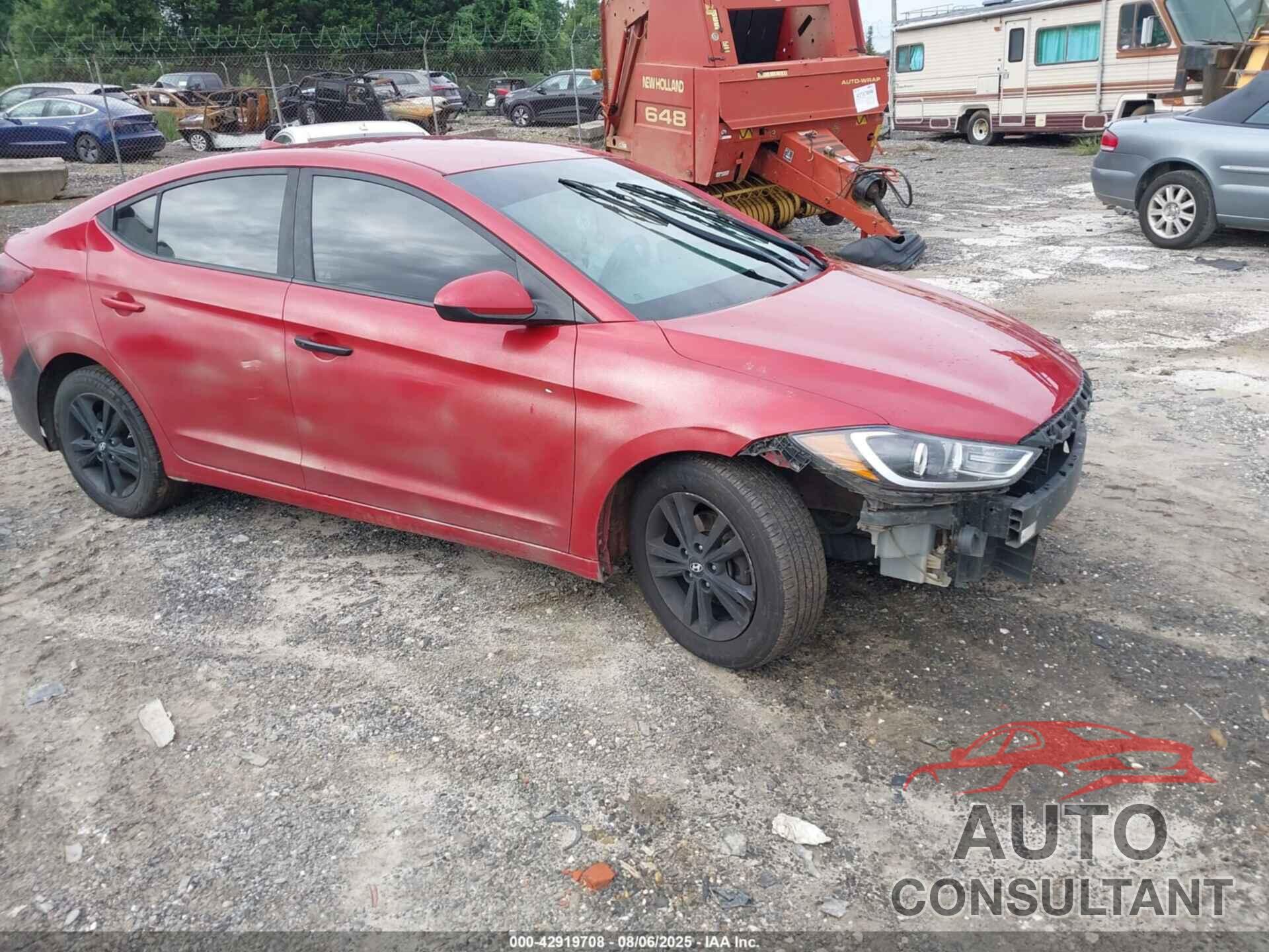 HYUNDAI ELANTRA 2018 - 5NPD84LFXJH317581