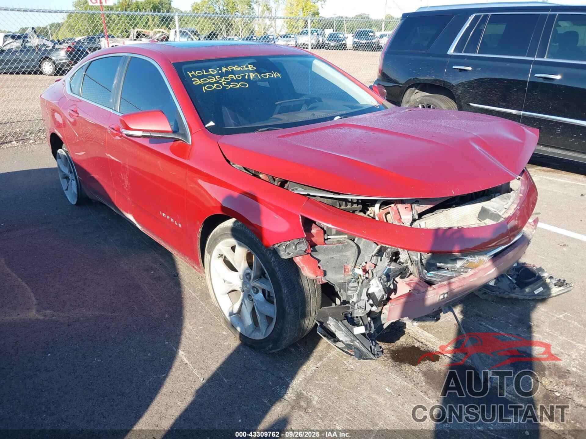 CHEVROLET IMPALA 2015 - 2G1125S36F9100520