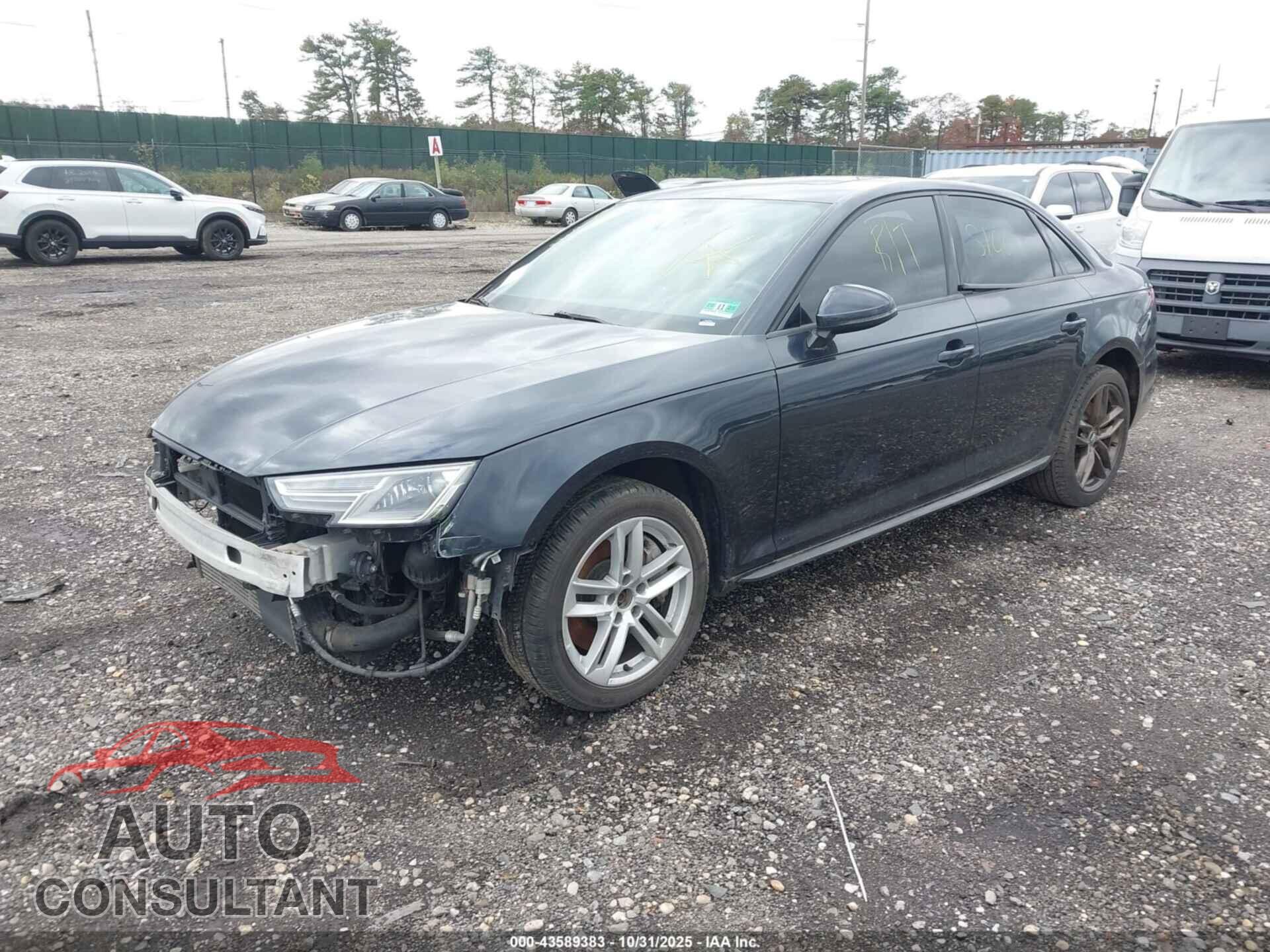 AUDI A4 2017 - WAUDNAF48HN058713