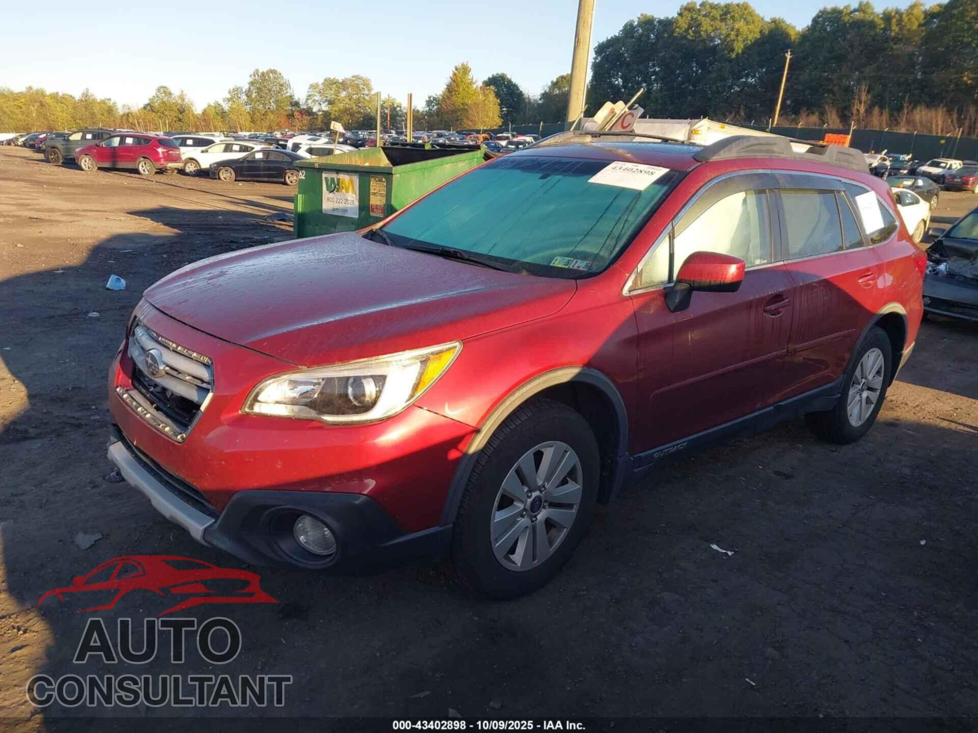 SUBARU OUTBACK 2016 - 4S4BSADC8G3201713