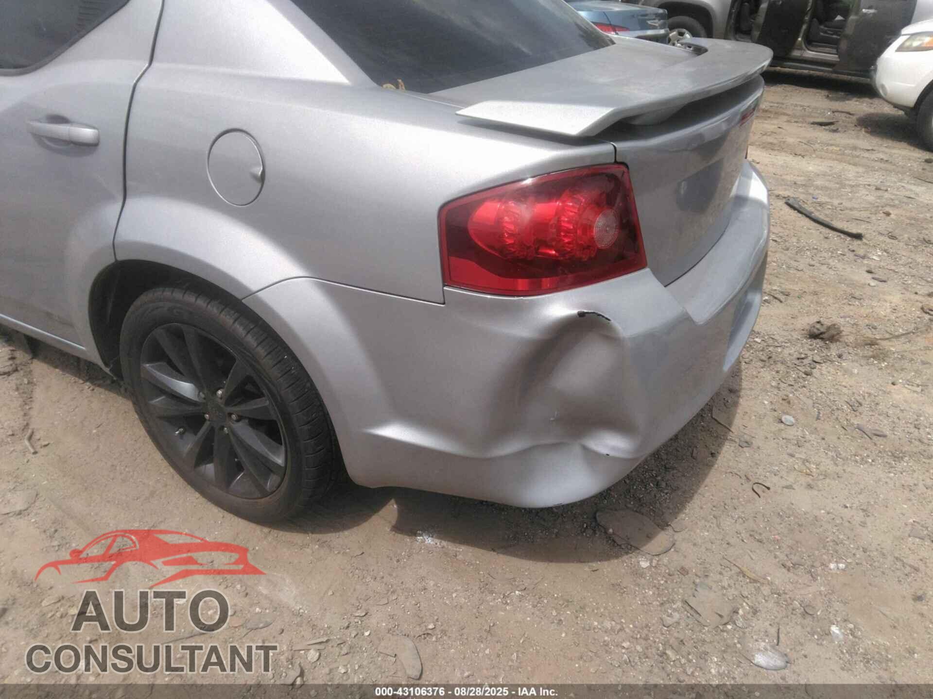 DODGE AVENGER 2013 - 1C3CDZCB8DN655751