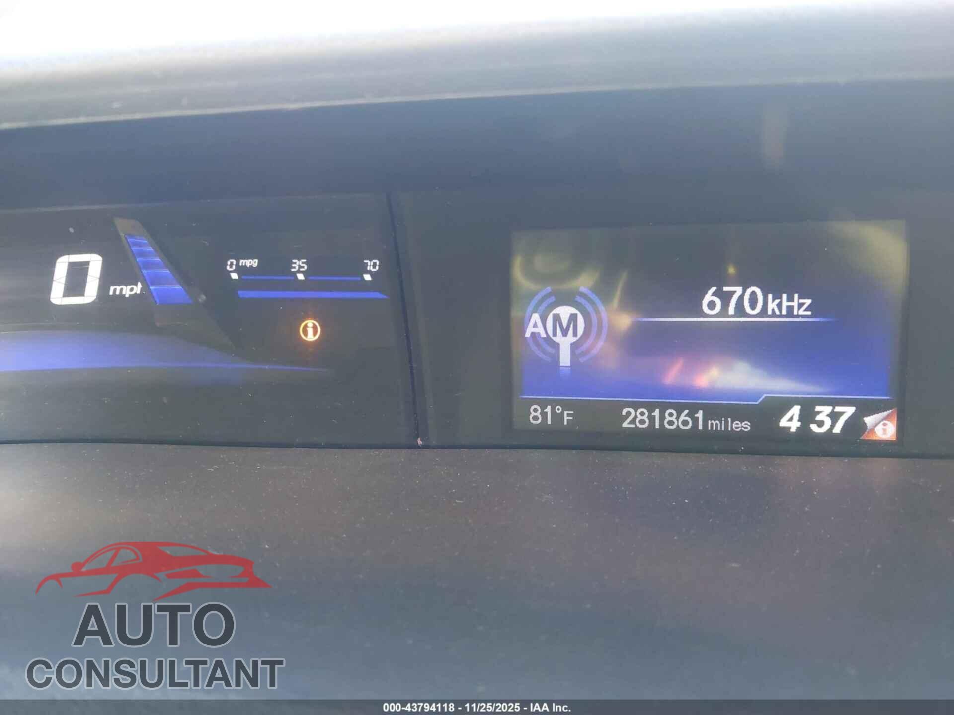 HONDA CIVIC 2015 - 2HGFB2F53FH562547