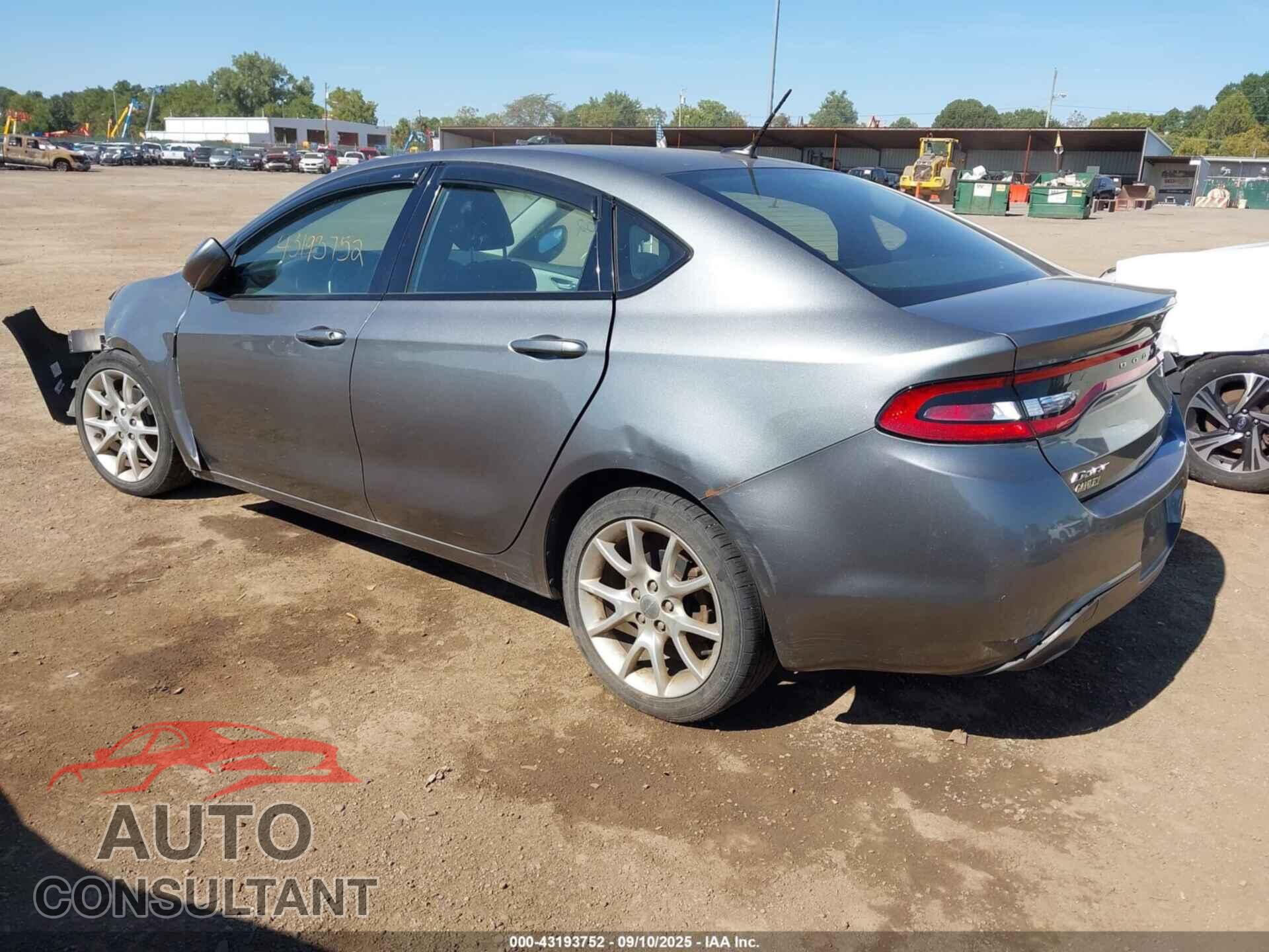 DODGE DART 2013 - 1C3CDFBA2DD338156