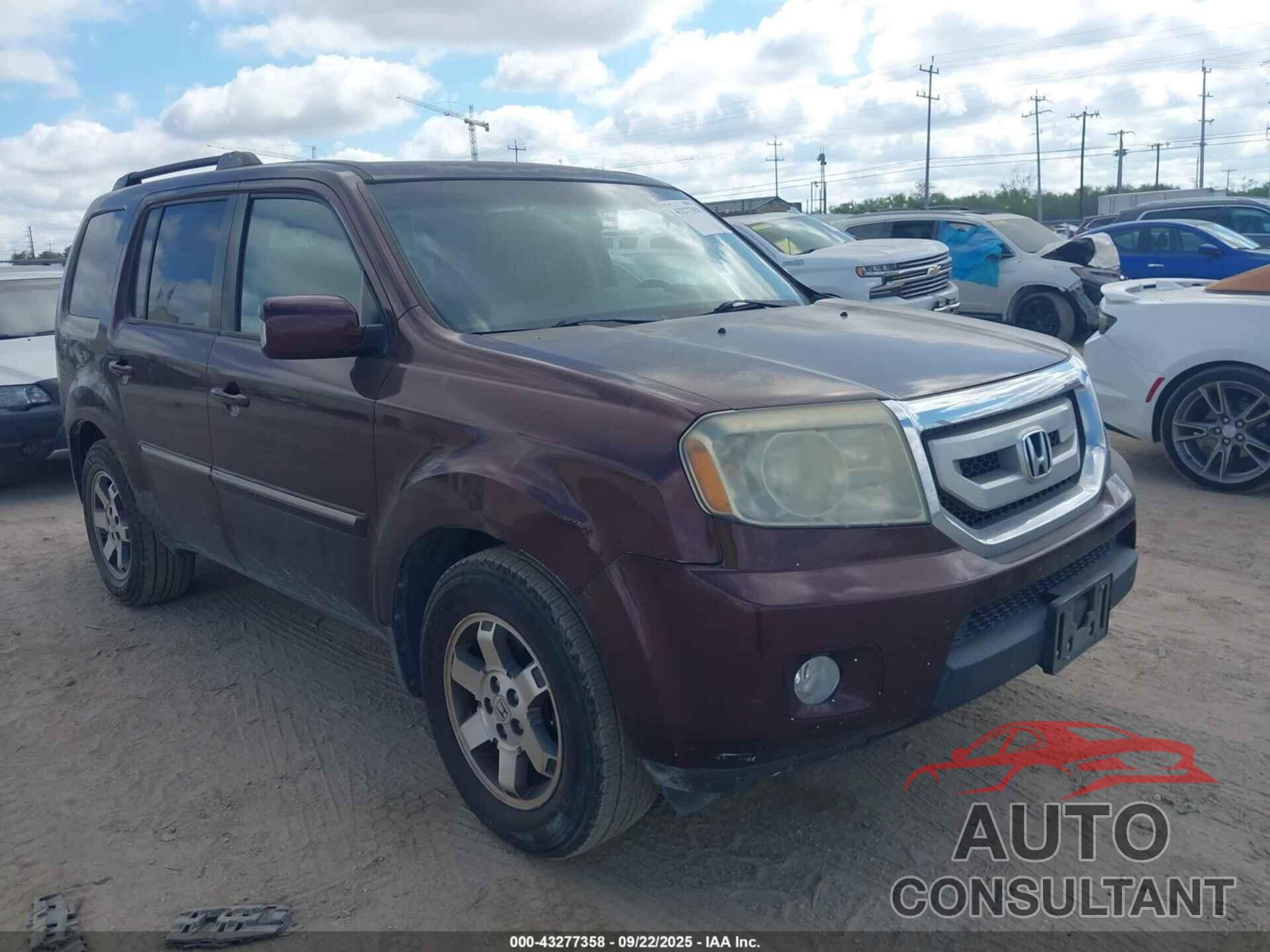 HONDA PILOT 2010 - 5FNYF4H98AB034380