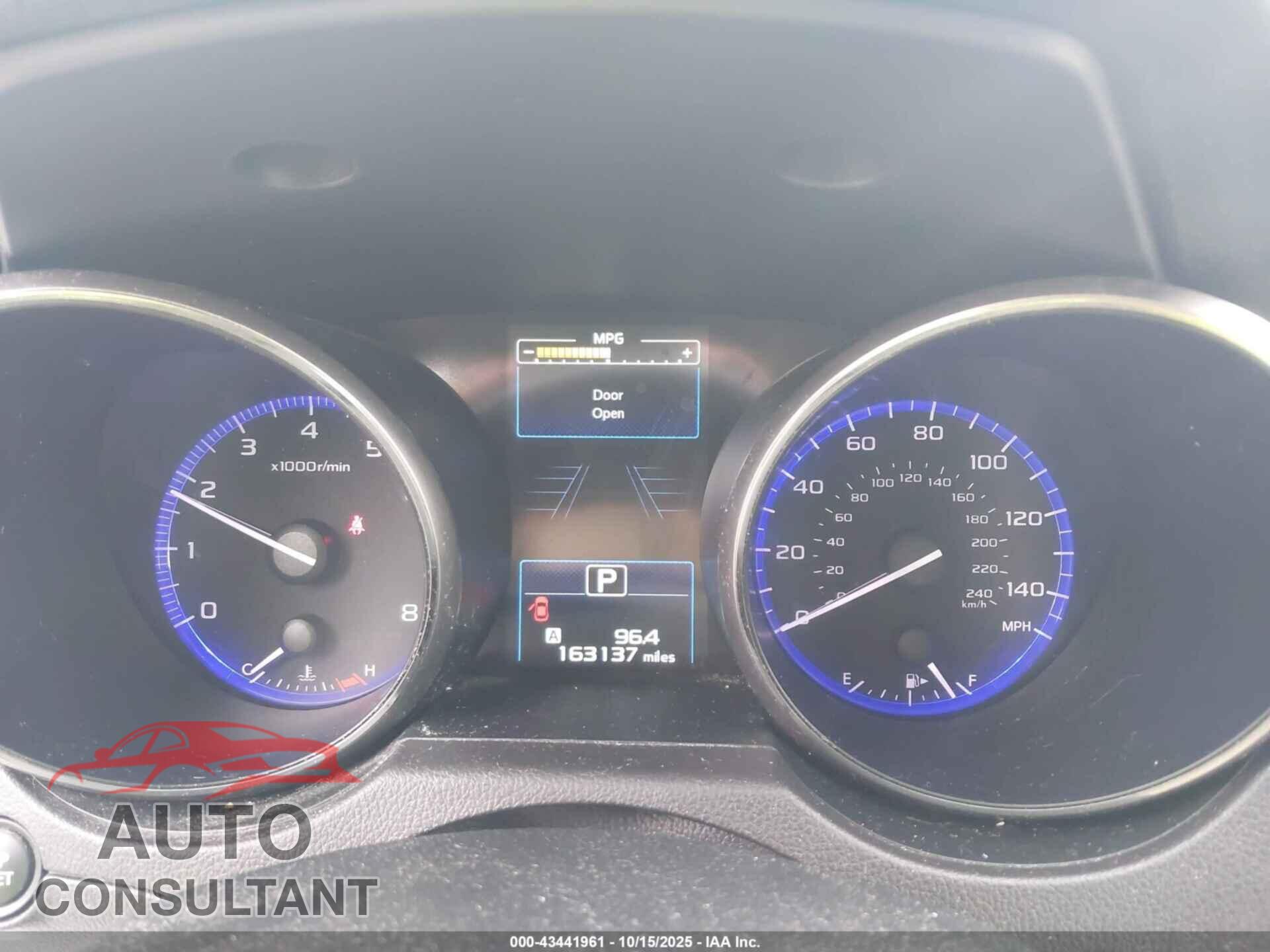 SUBARU OUTBACK 2017 - 4S4BSAFC1H3375475
