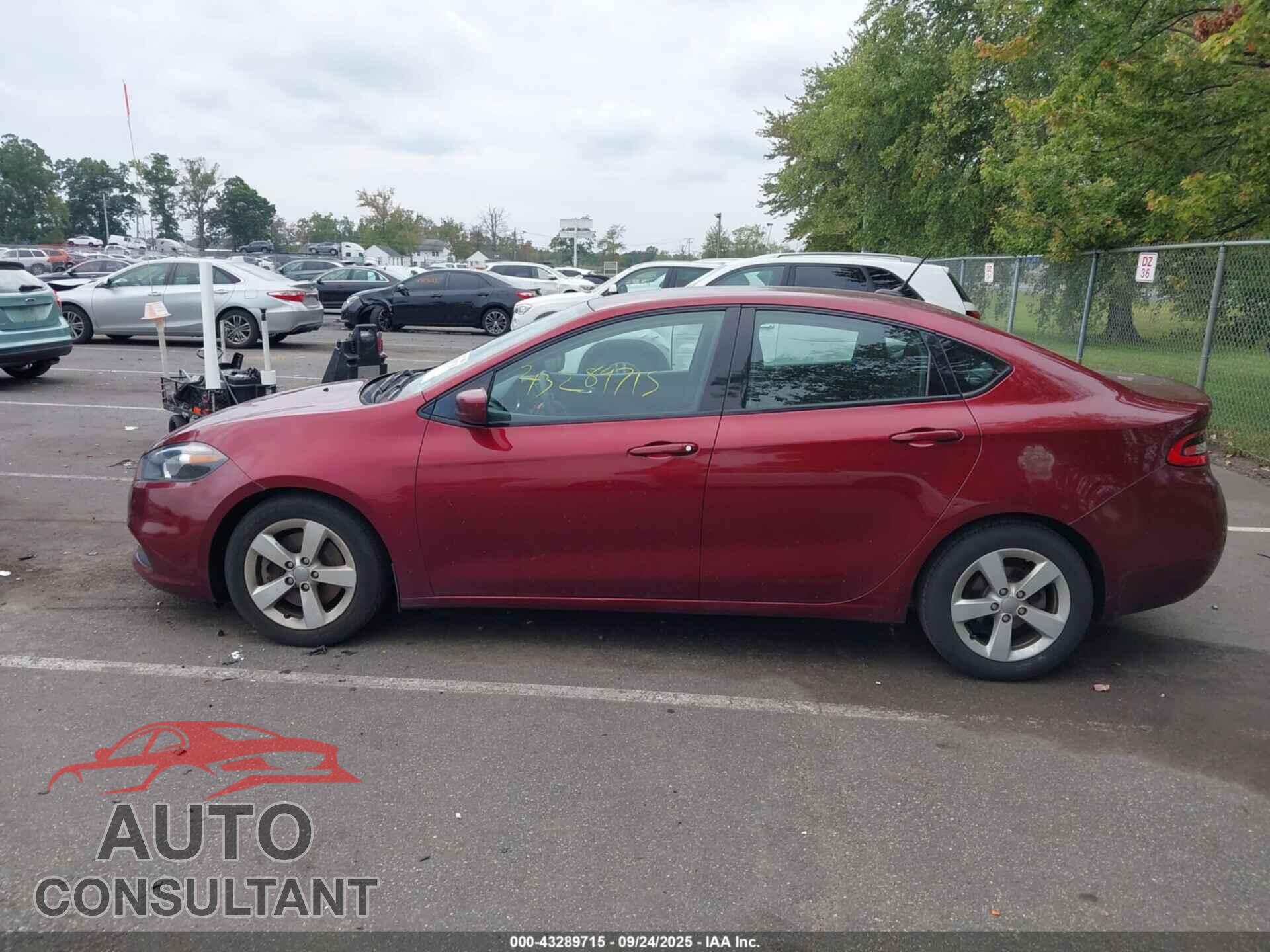 DODGE DART 2015 - 1C3CDFBB5FD278997