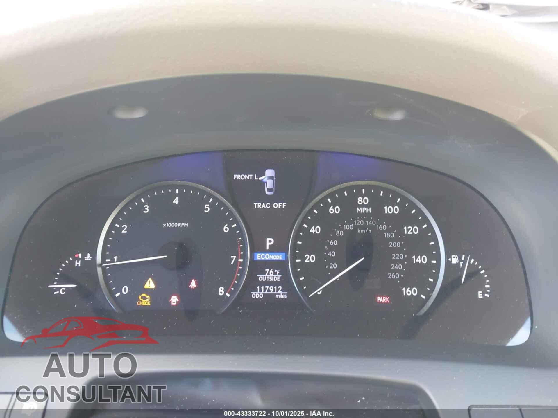 LEXUS LS 460 2013 - JTHBL5EF8D5118329