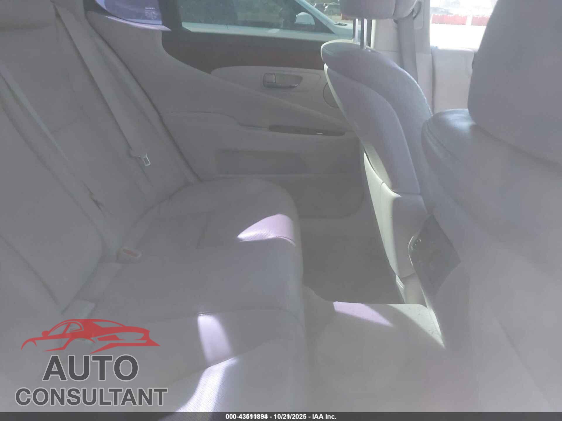 LEXUS LS 460 2012 - JTHBL5EF8C5109287