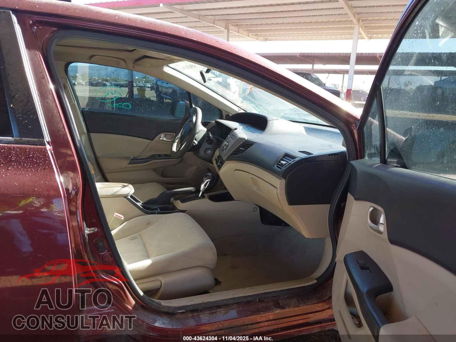 HONDA CIVIC 2012 - 19XFB2F85CE336199