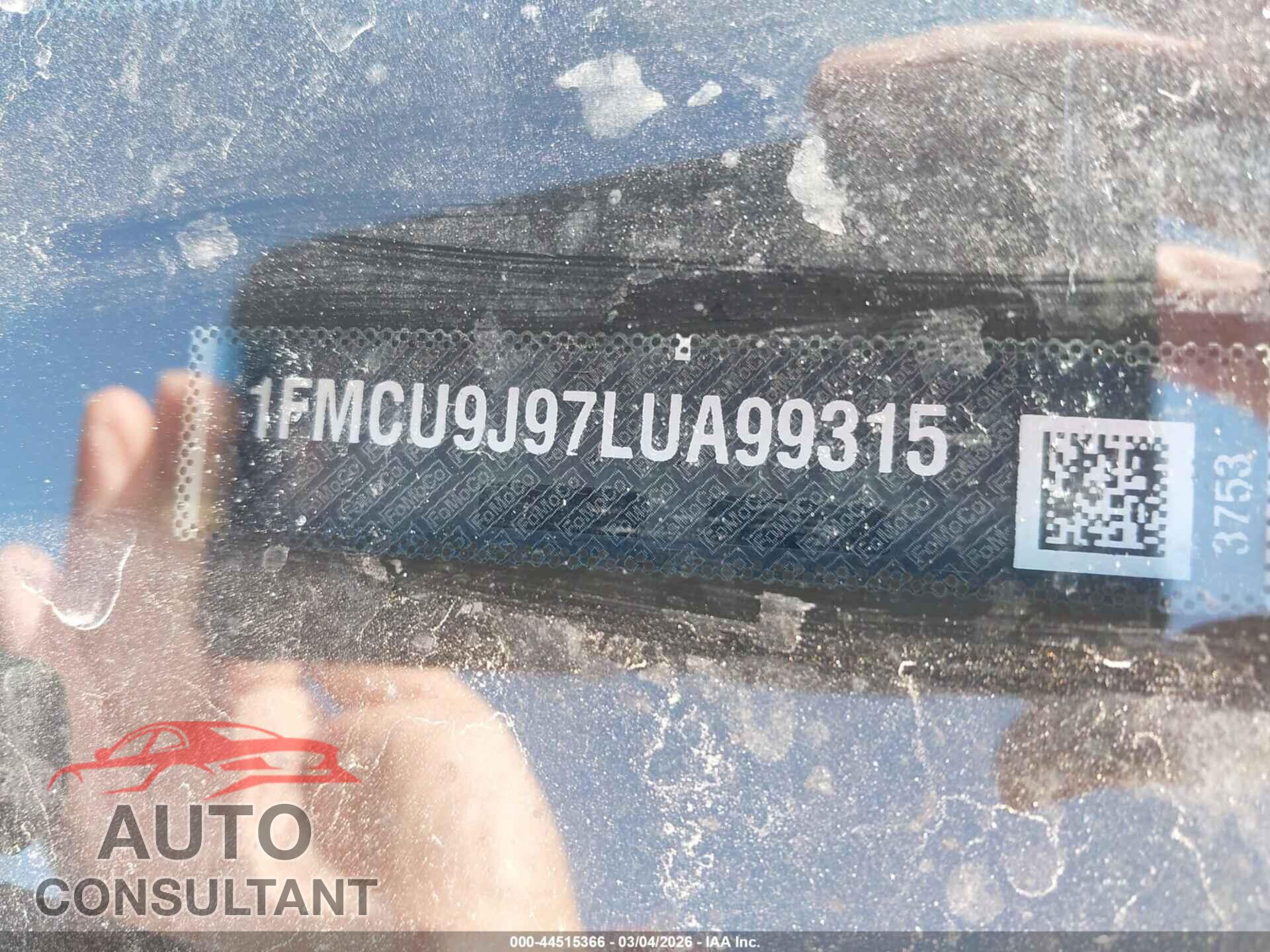 FORD ESCAPE 2020 - 1FMCU9J97LUA99315