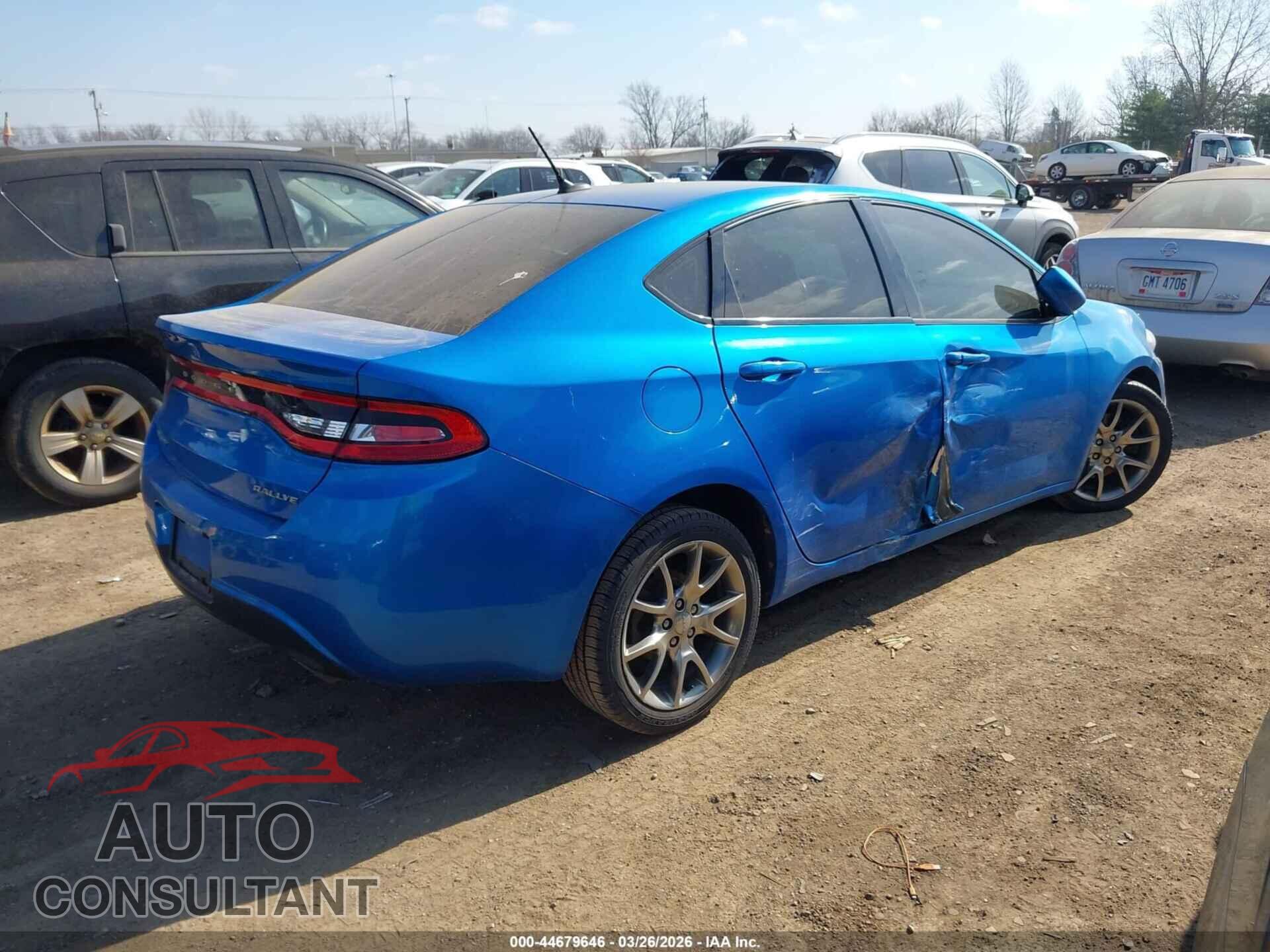 DODGE DART 2015 - 1C3CDFBB2FD182518