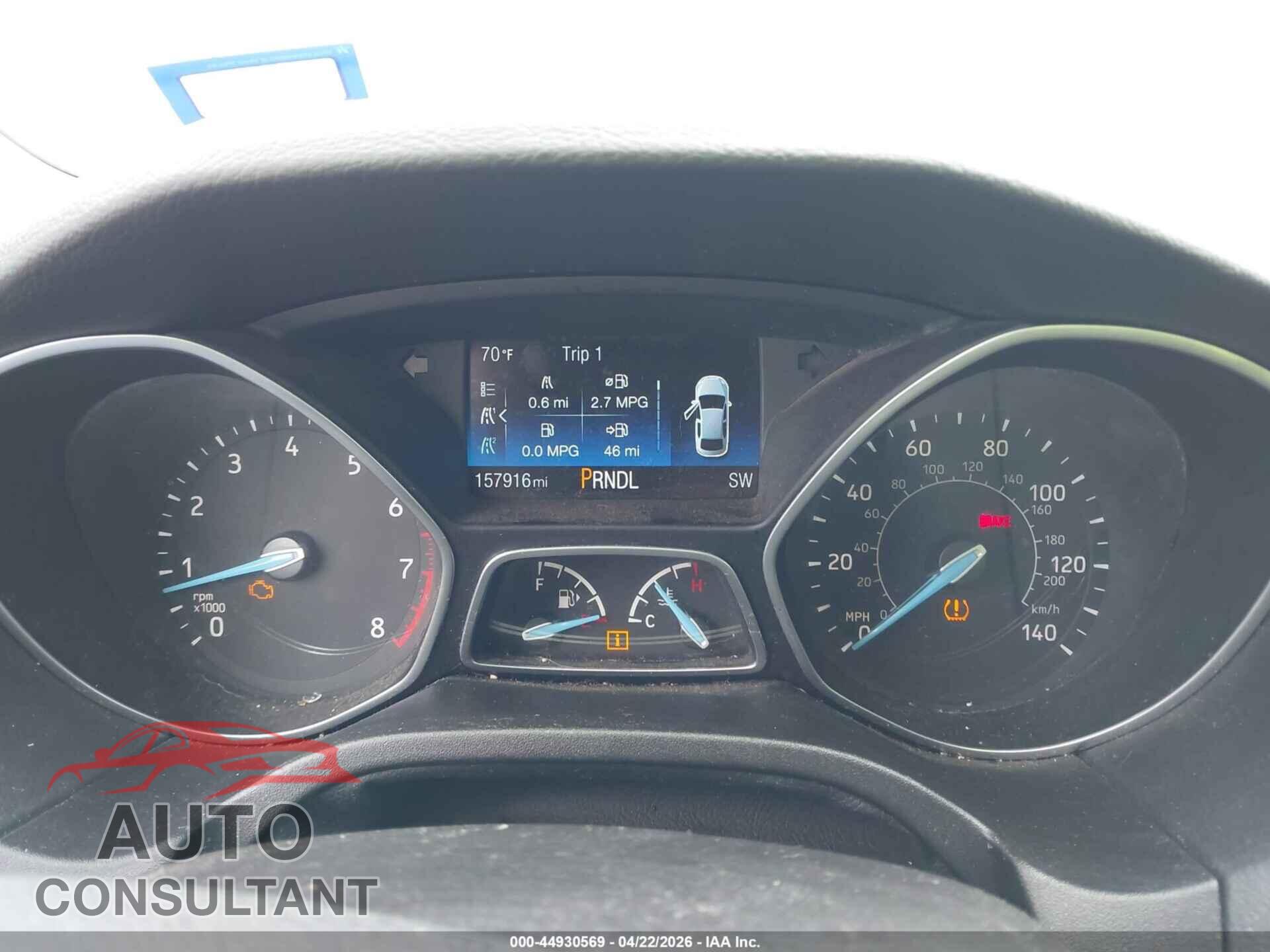 FORD FOCUS 2015 - 1FADP3F23FL322877