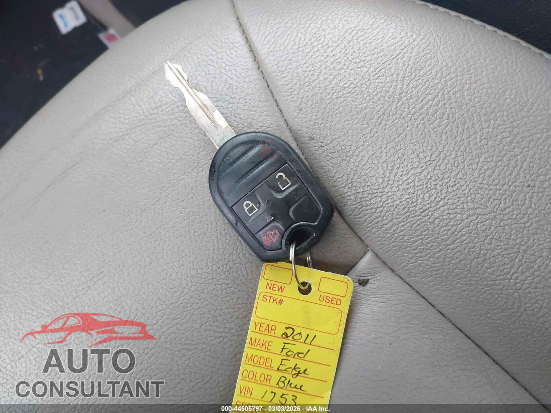 FORD EDGE 2011 - 2FMDK3KC7BBA21753