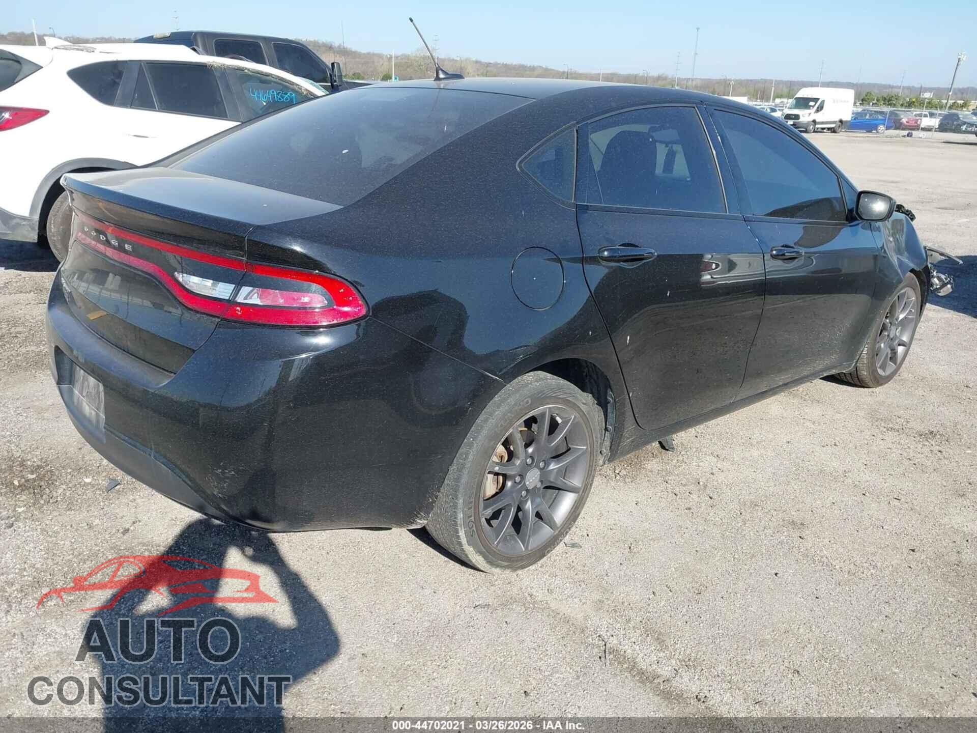 DODGE DART 2016 - 1C3CDFAAXGD607302