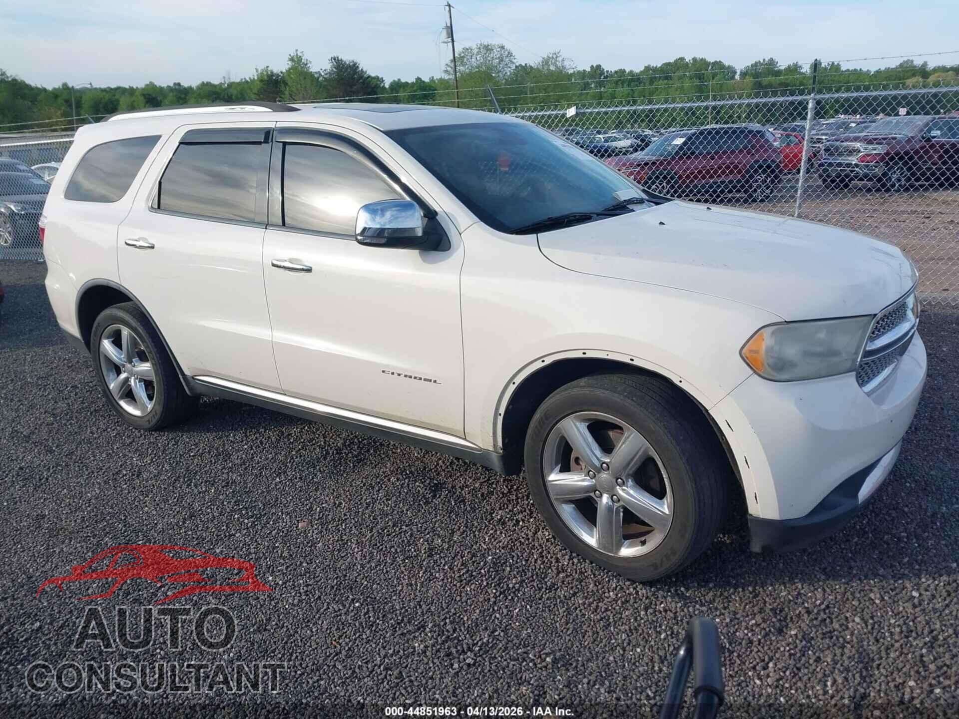 DODGE DURANGO 2012 - 1C4RDHEG3CC126727