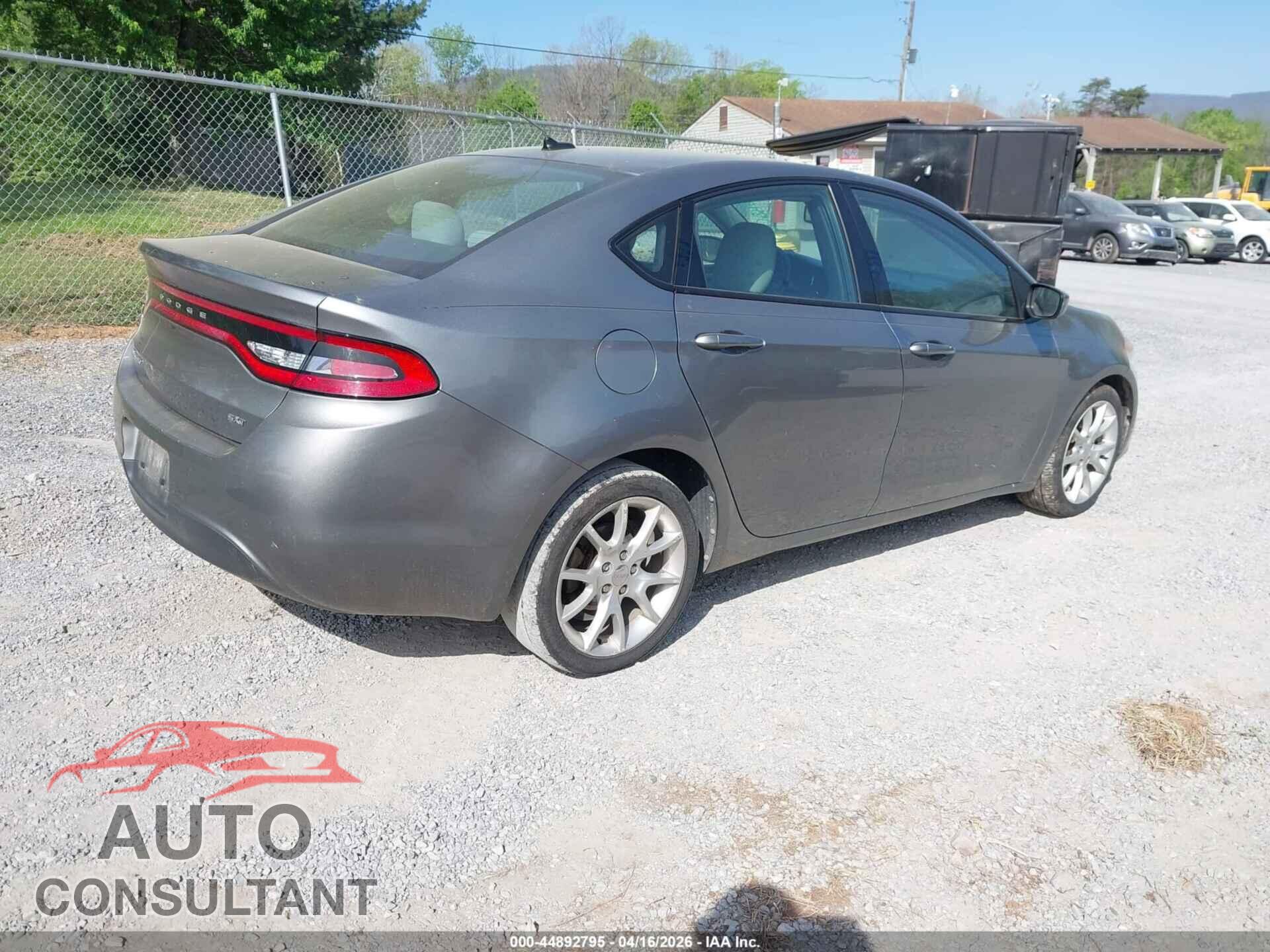 DODGE DART 2013 - 1C3CDFBA3DD708126