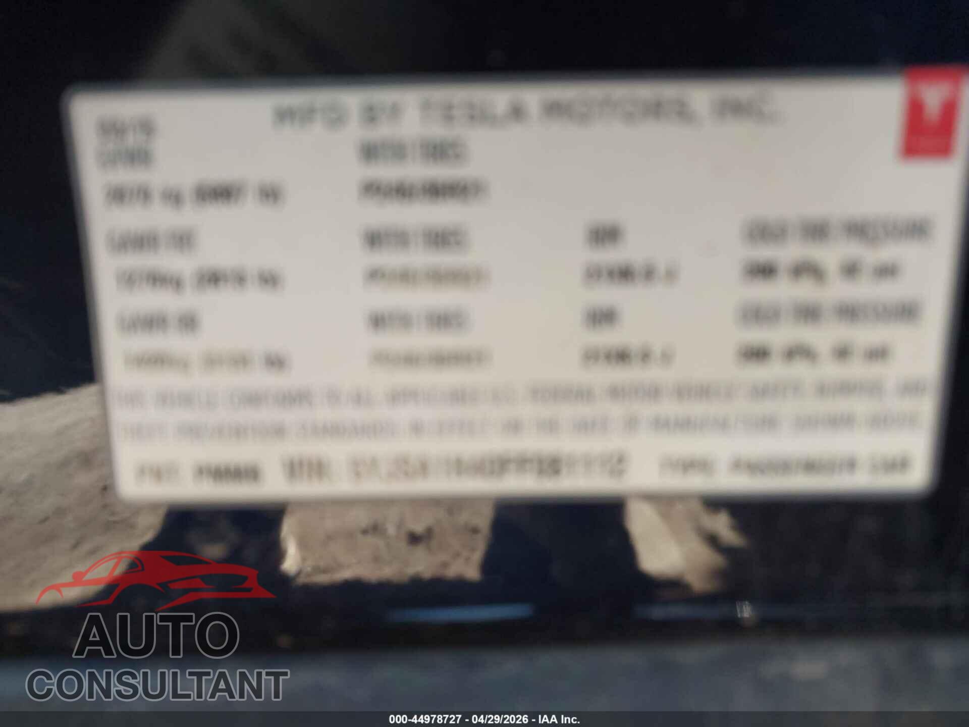 TESLA MODEL S 2015 - 5YJSA1H40FF081112