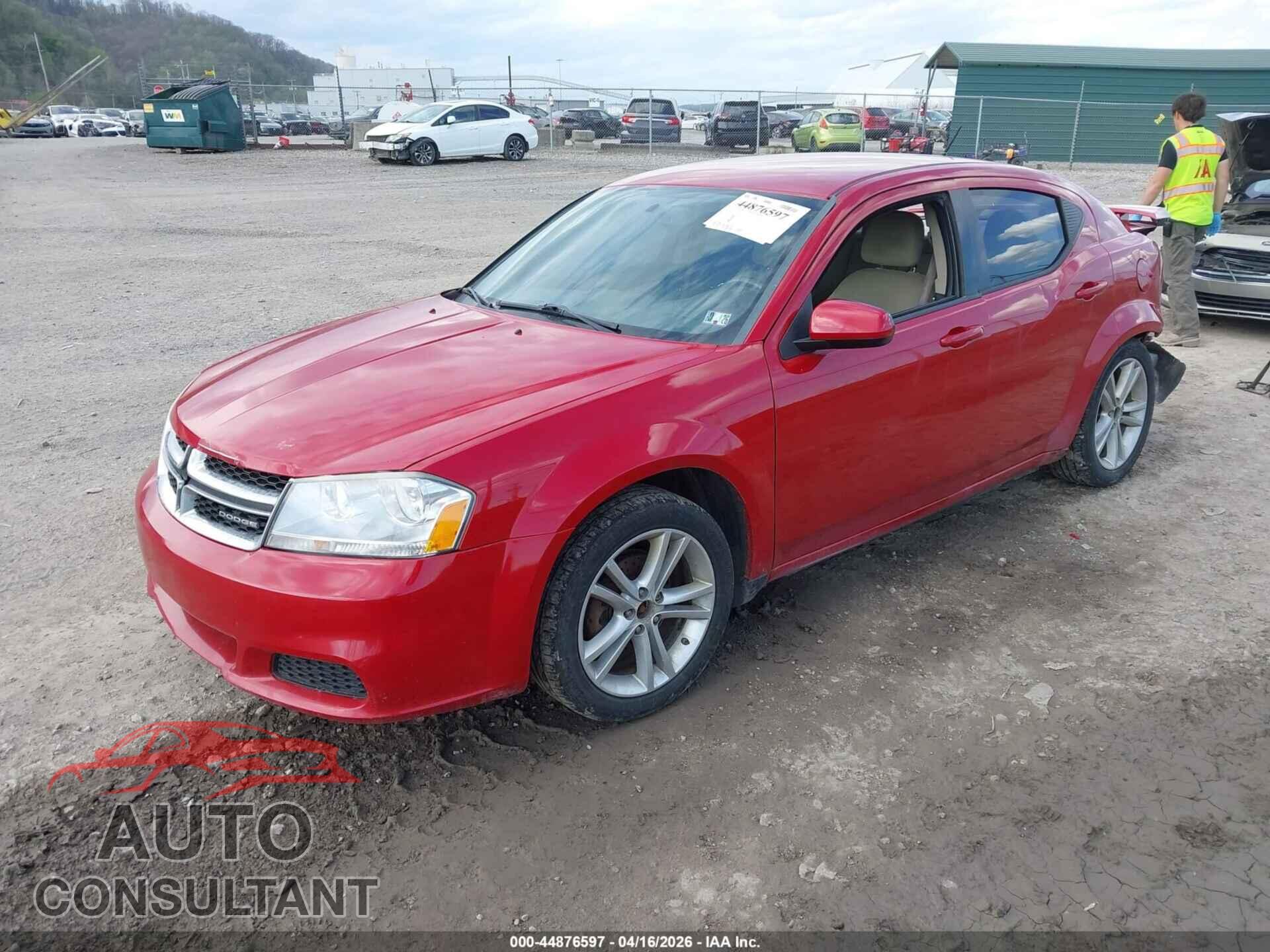 DODGE AVENGER 2012 - 1C3CDZCB4CN183160
