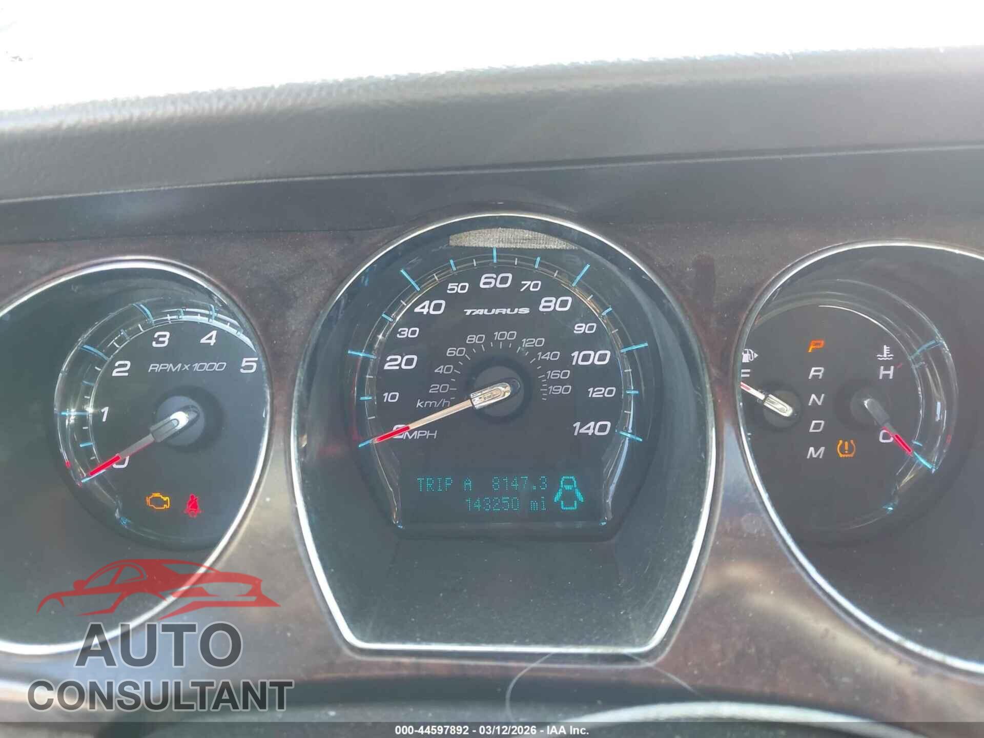 FORD TAURUS 2012 - 1FAHP2EW5CG131577