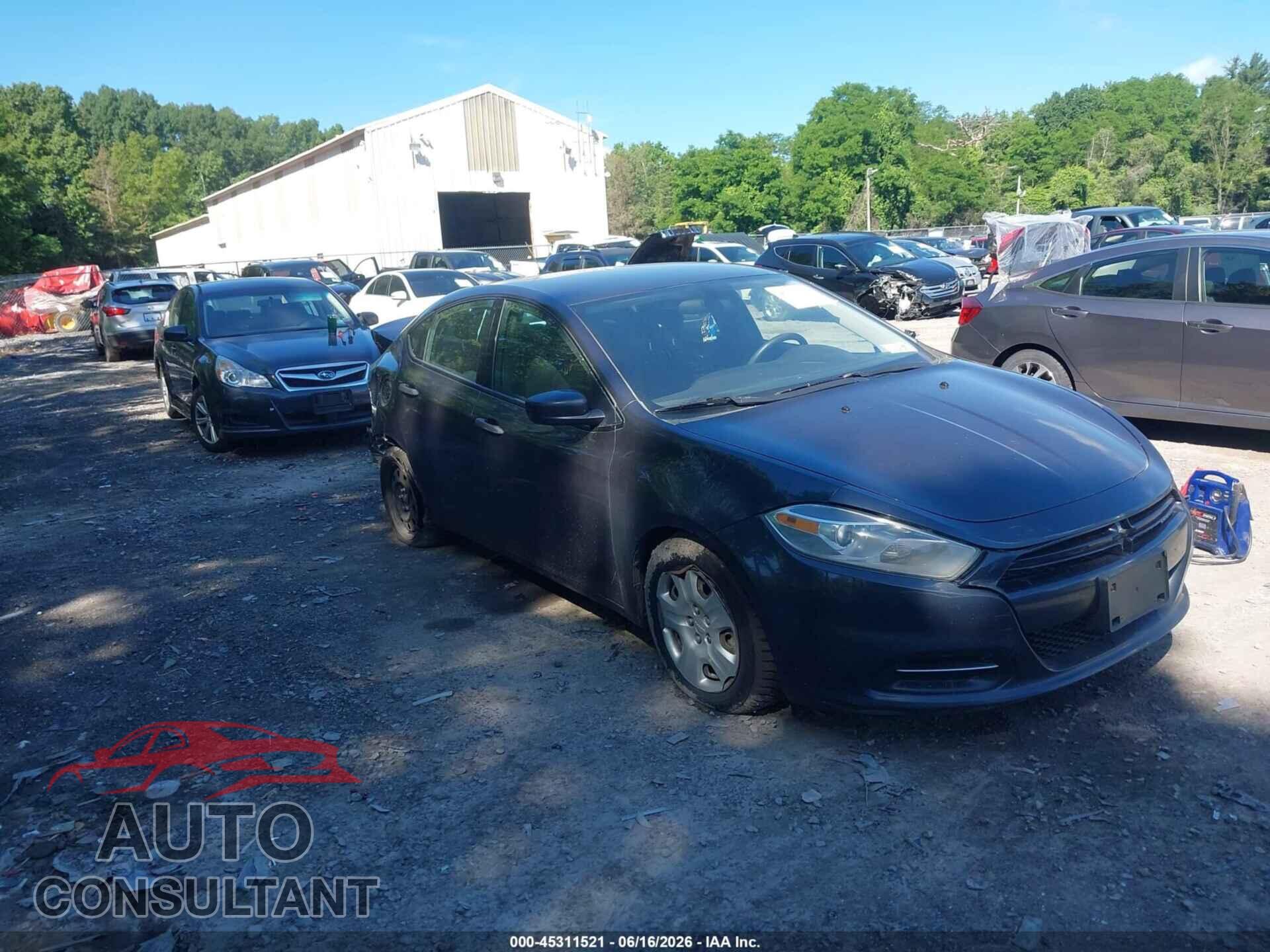DODGE DART 2013 - 1C3CDFAAXDD331697