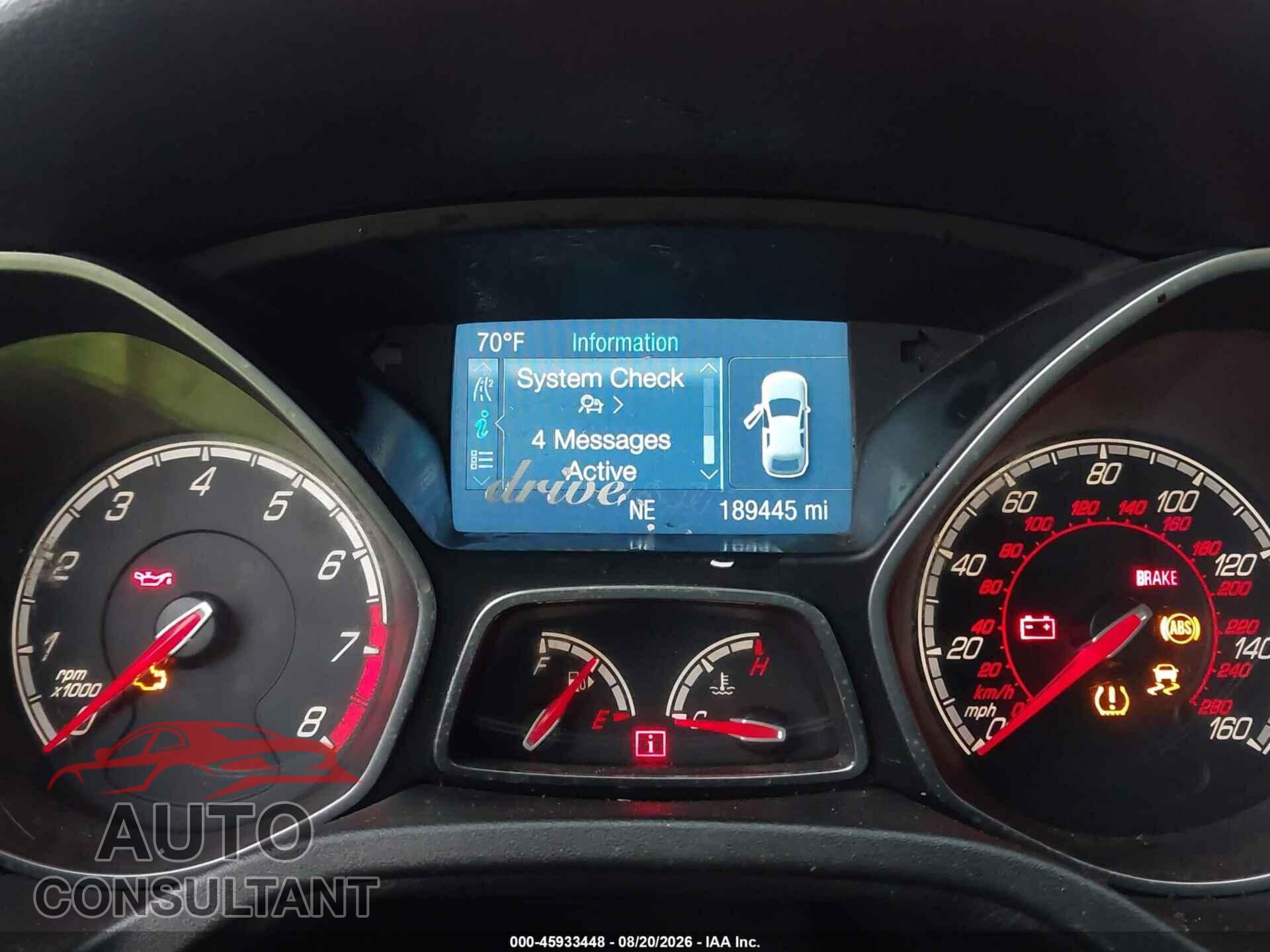 FORD FOCUS ST 2014 - 1FADP3L96EL202197