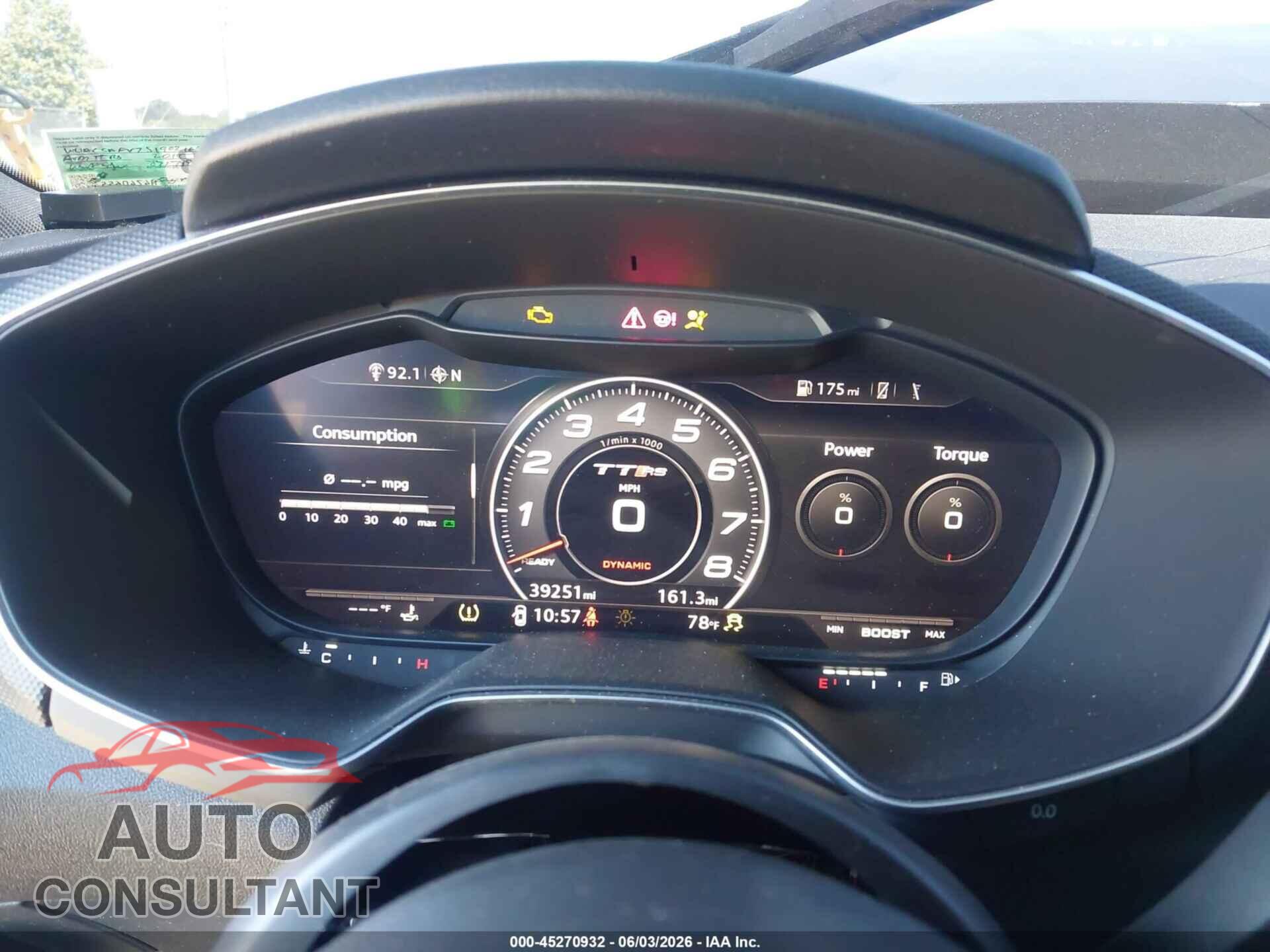 AUDI TT RS 2018 - WUACSAFV7J1902109