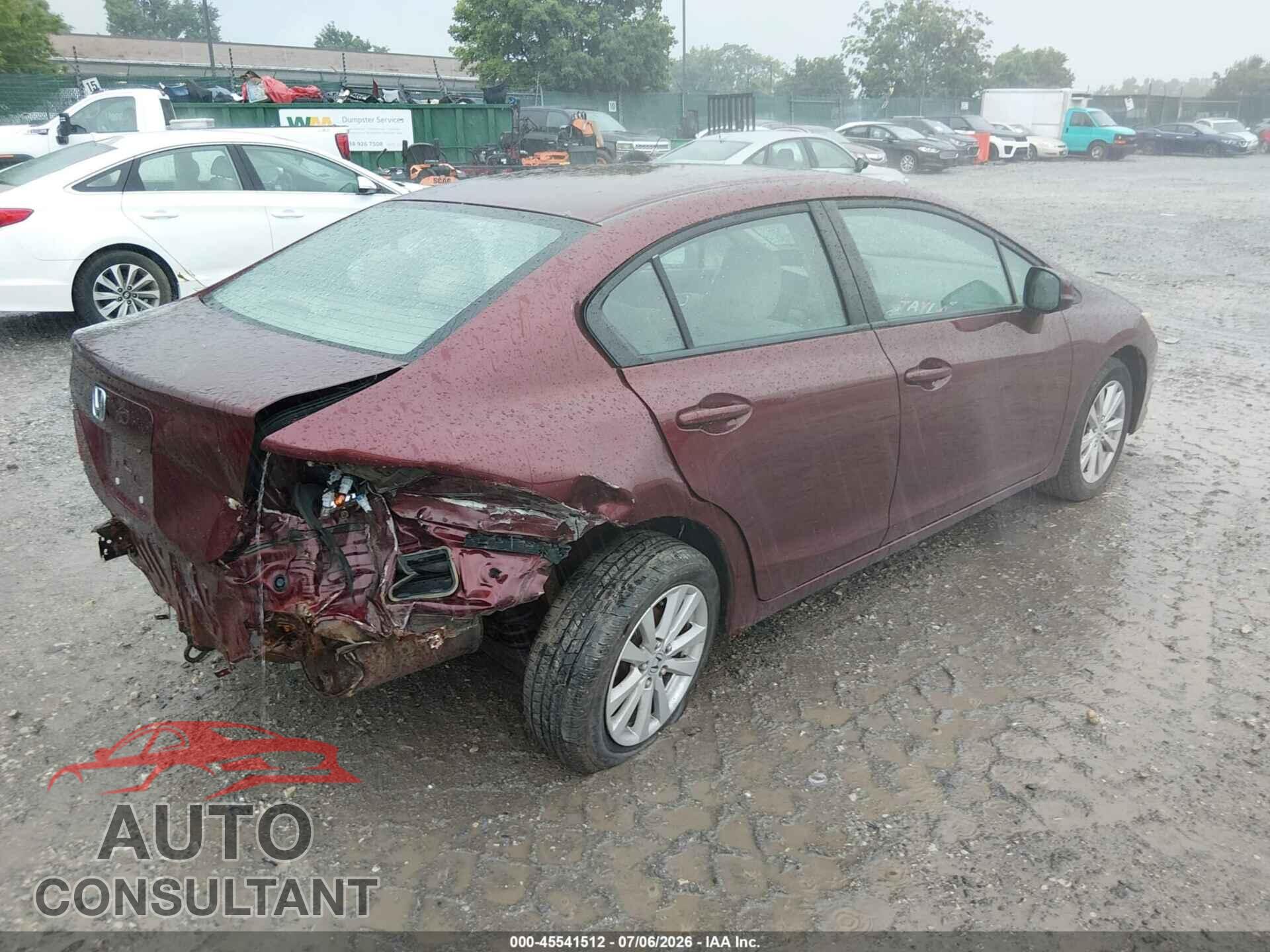 HONDA CIVIC 2012 - 2HGFB2F88CH600912