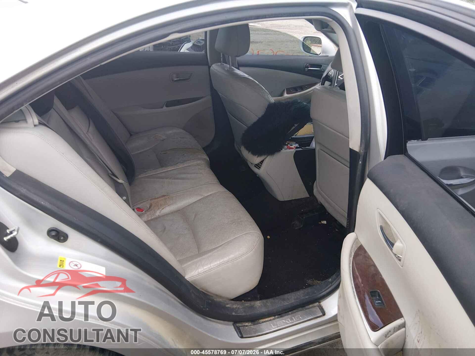 LEXUS ES 350 2010 - JTHBK1EG8A2408667