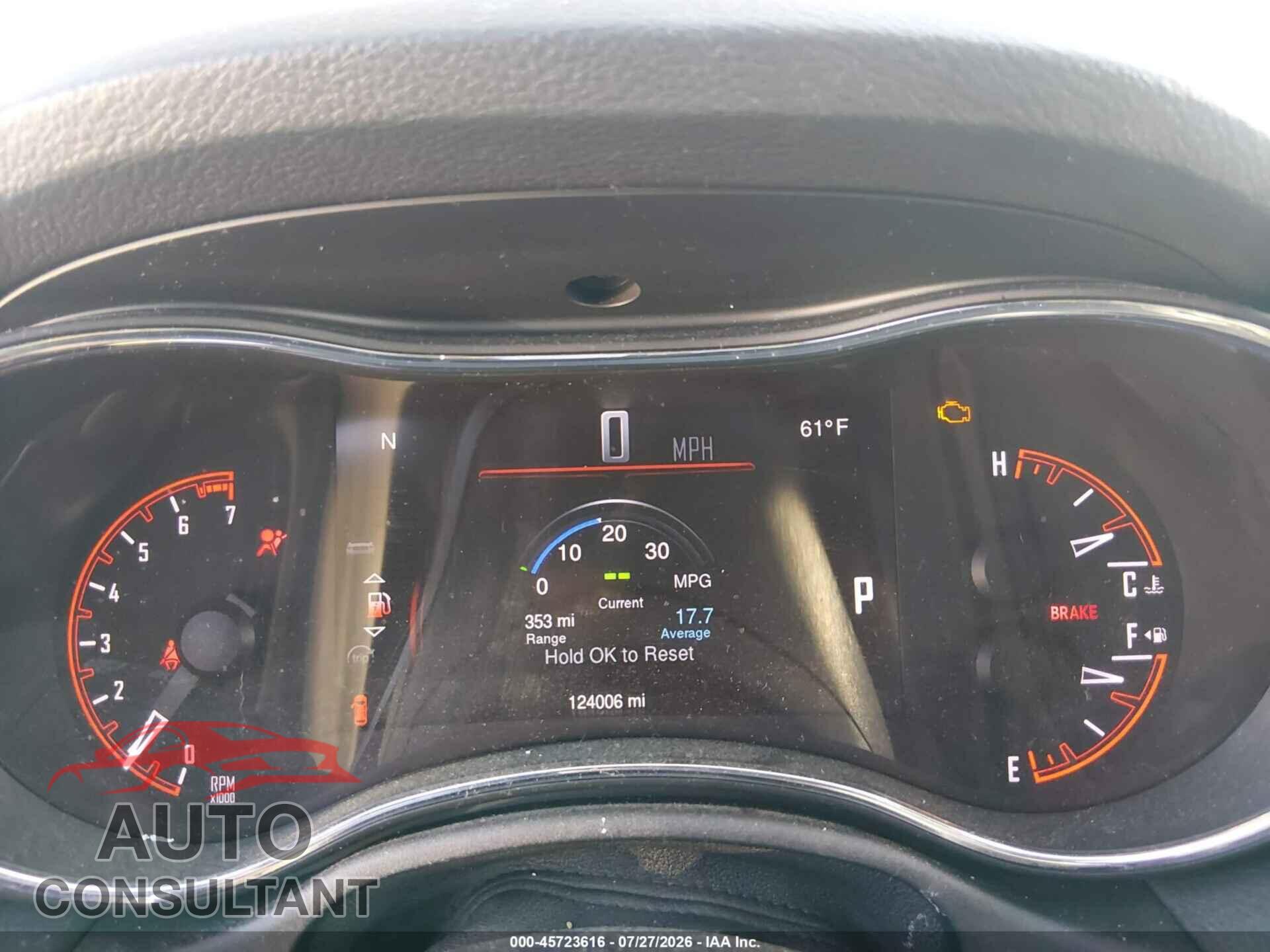 DODGE DURANGO 2015 - 1C4RDJAG8FC120455