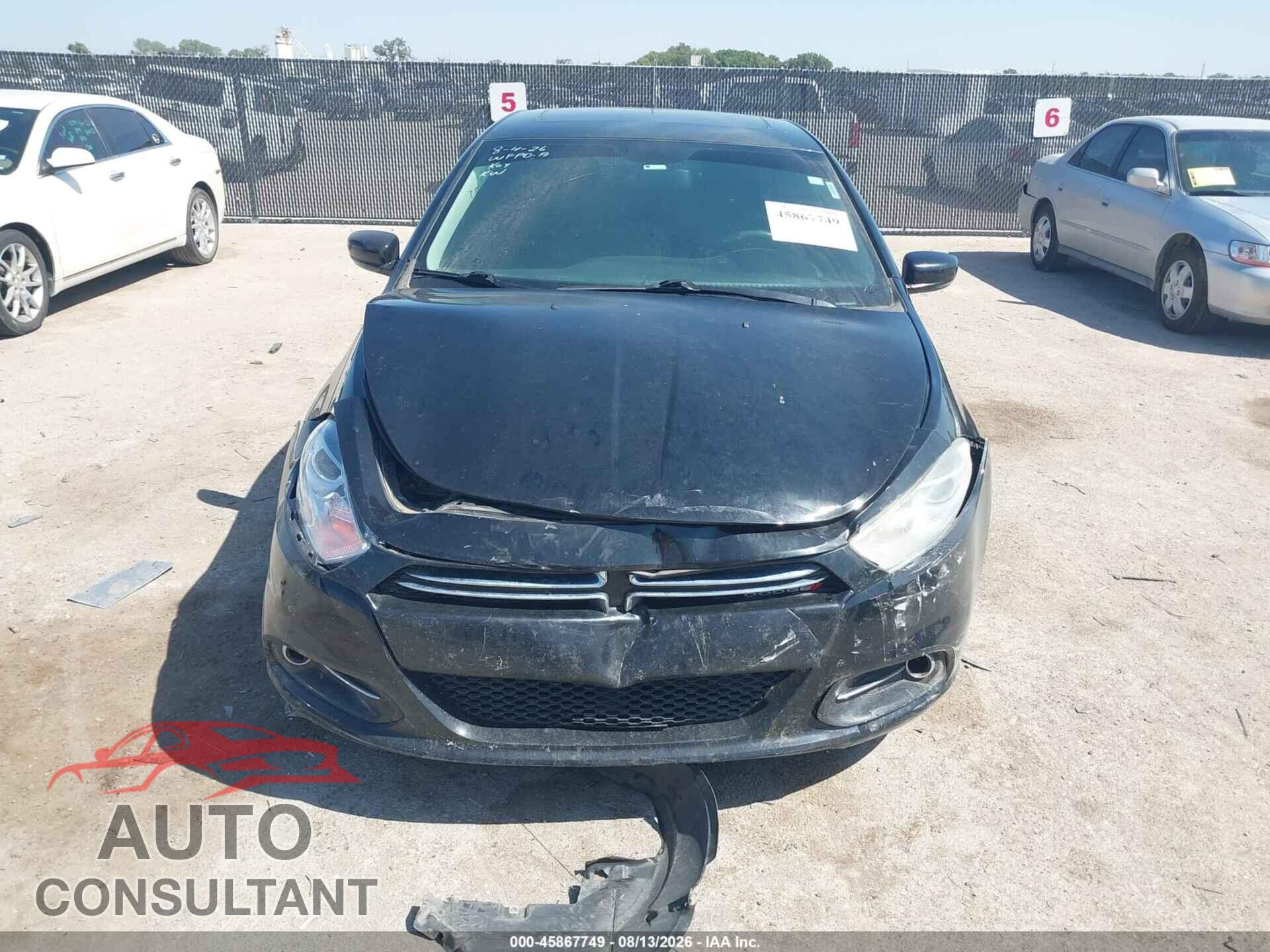 DODGE DART 2014 - 1C3CDFCB2ED681316