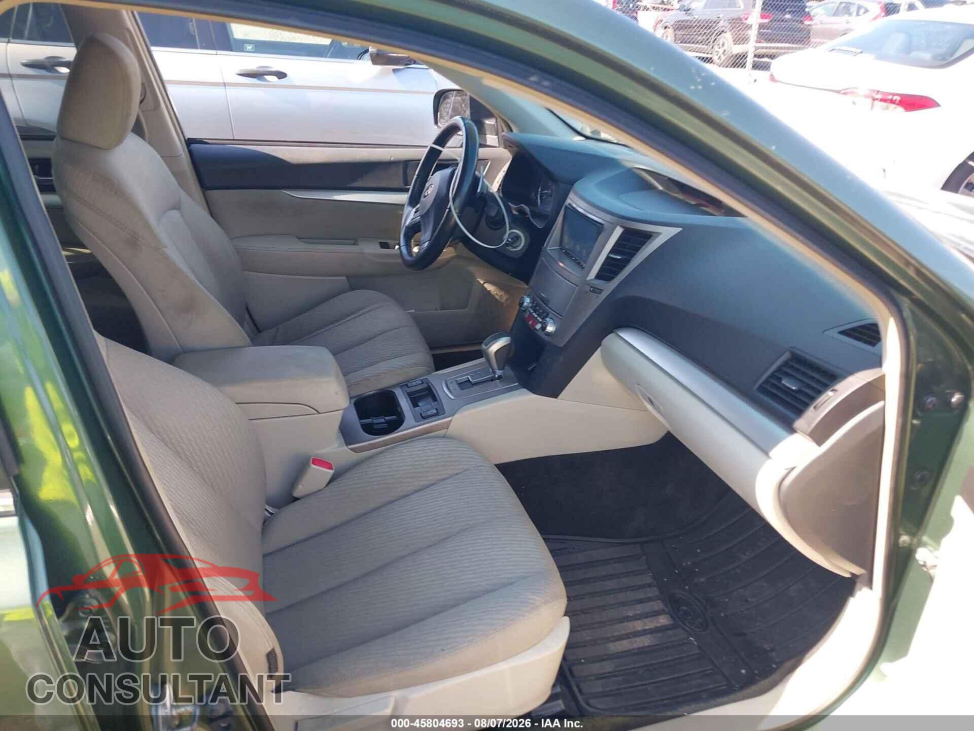 SUBARU OUTBACK 2012 - 4S4BRBCC6C3229555