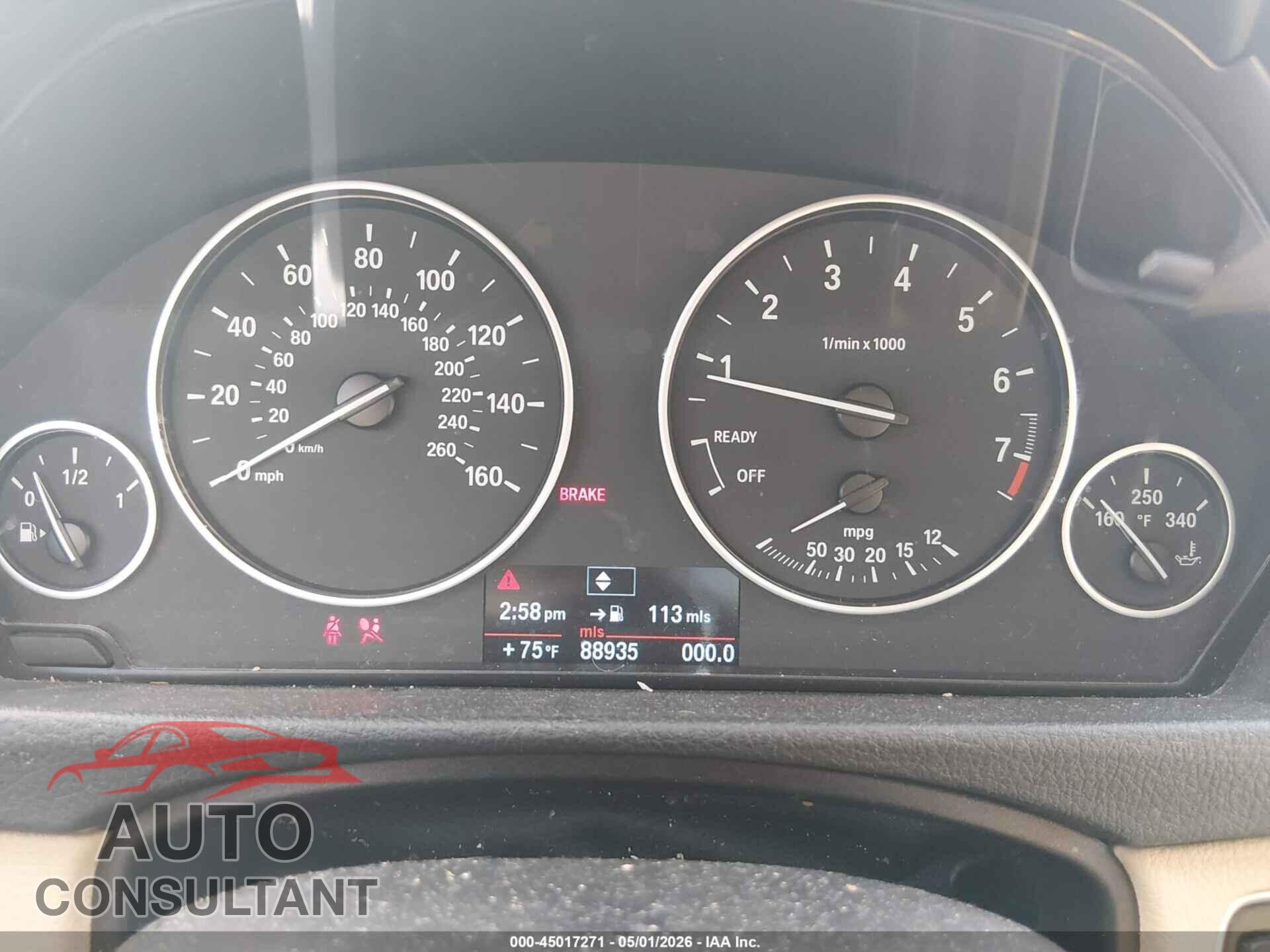 BMW 320I 2013 - WBA3B1C51DF078310