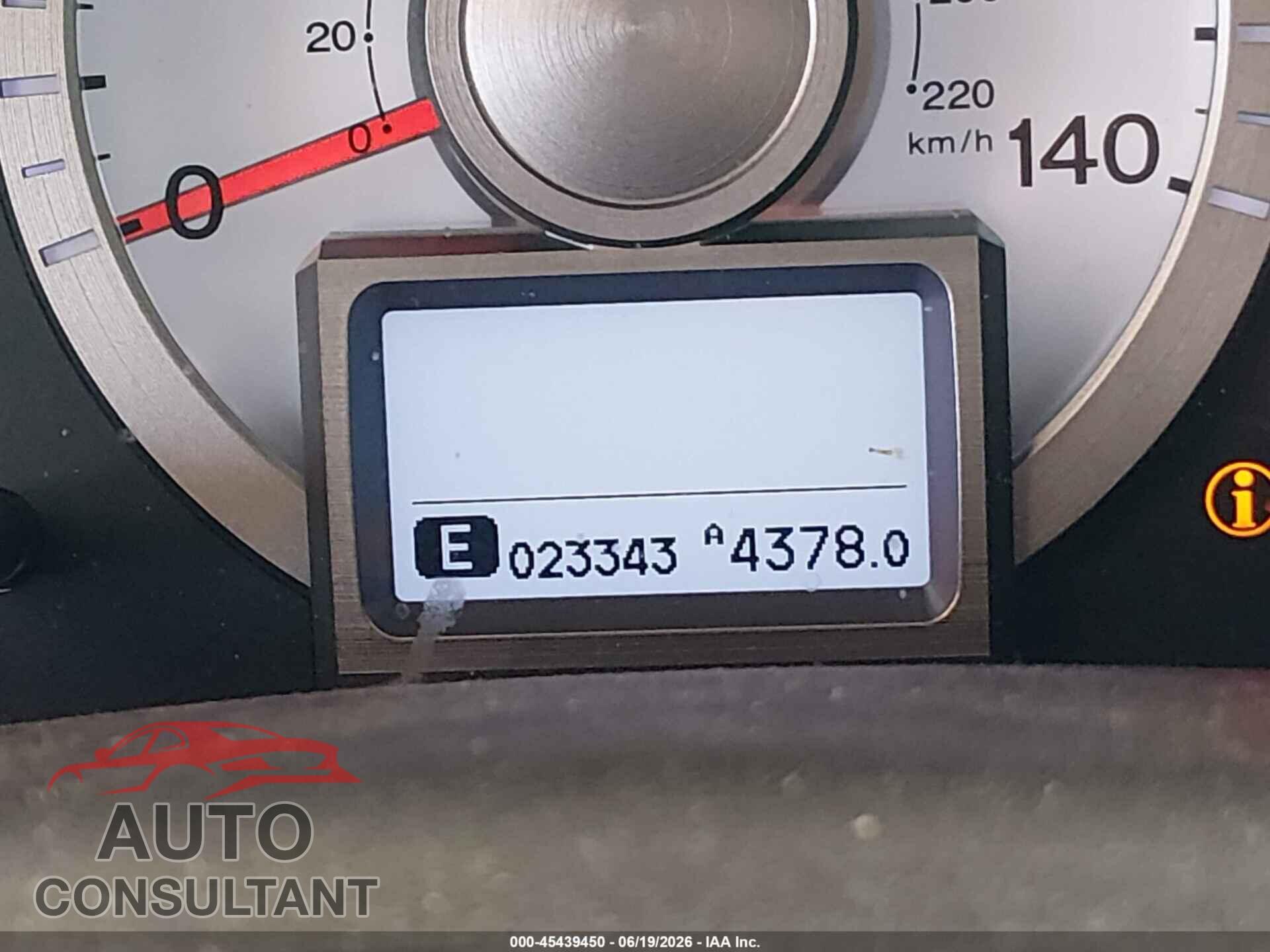 HONDA PILOT 2010 - 5FNYF4H92AB014352