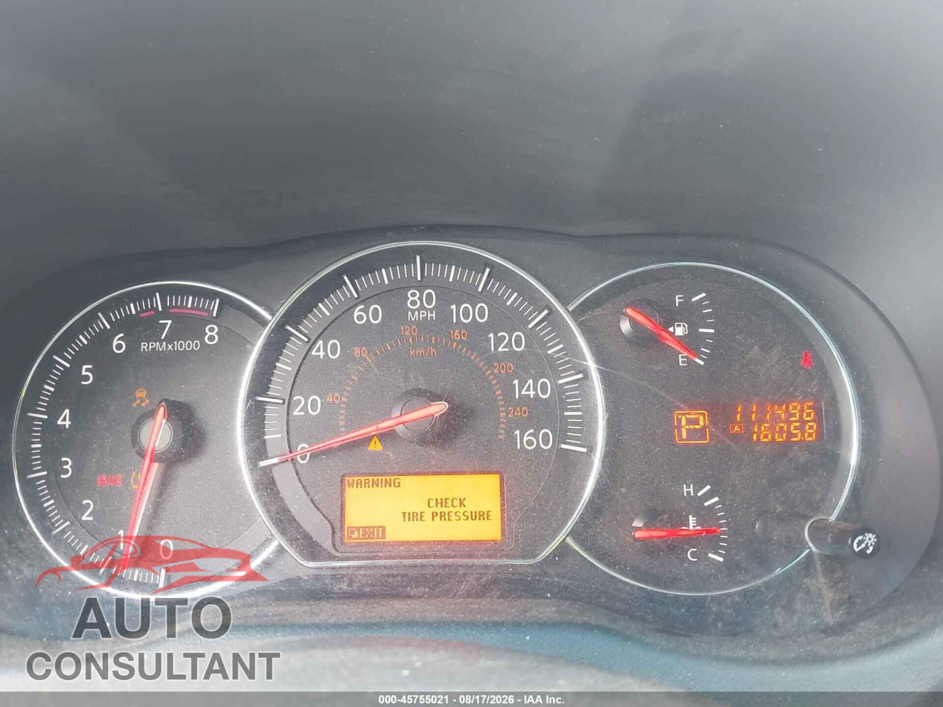 NISSAN MAXIMA 2011 - 1N4AA5AP5BC856072