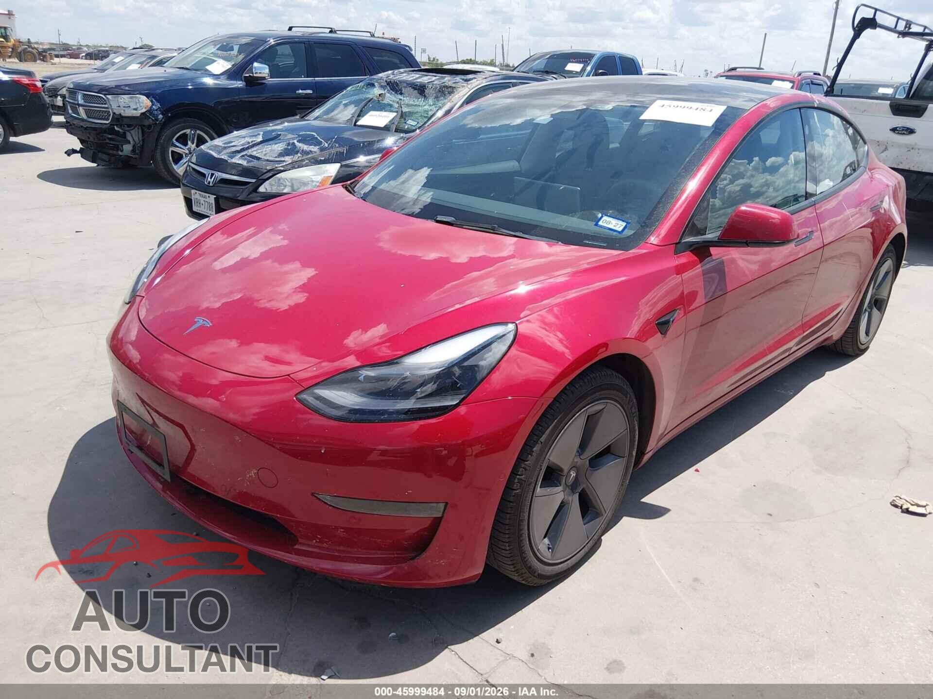TESLA MODEL 3 2022 - 5YJ3E1EA2NF314666